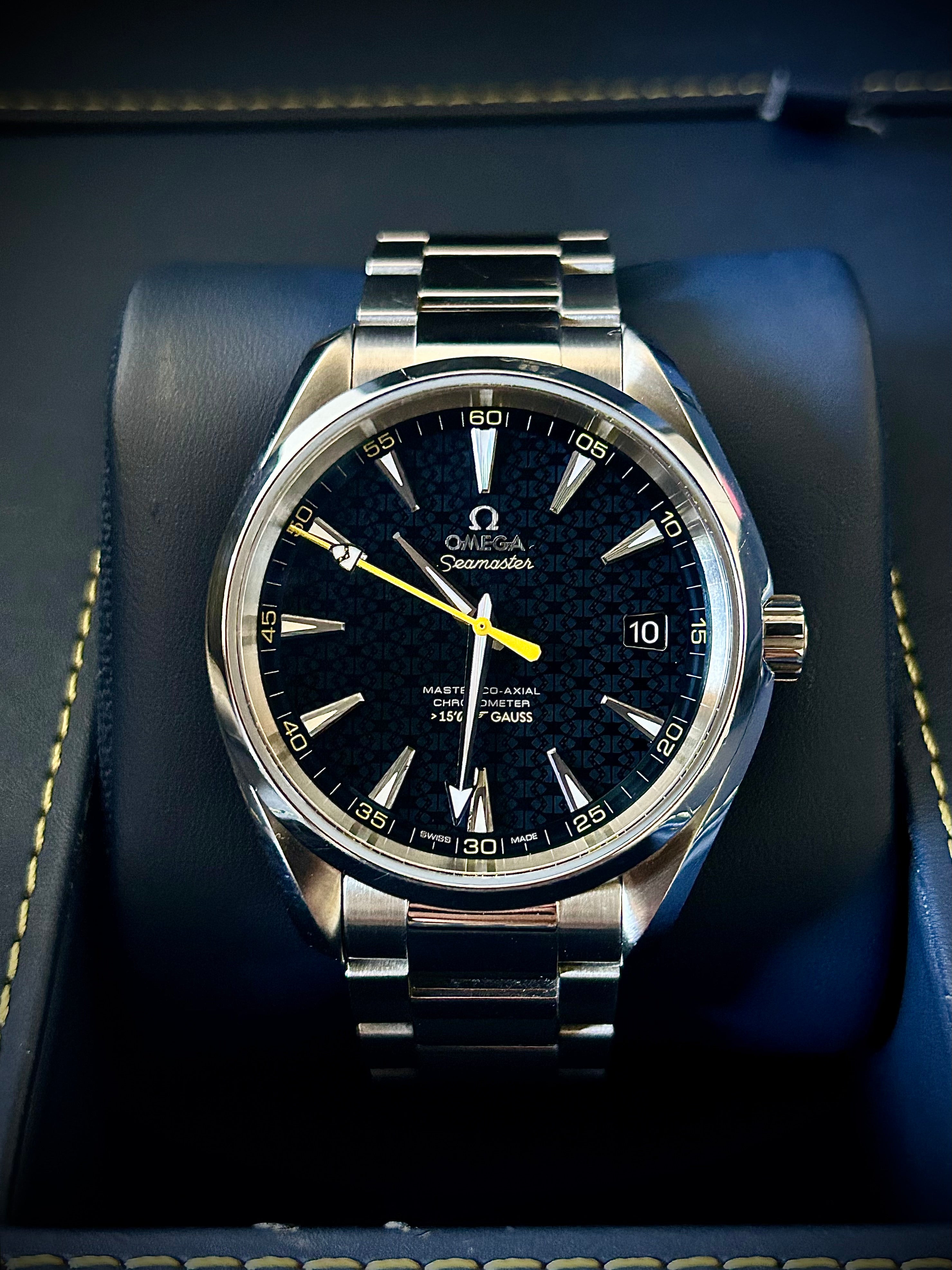 2016 OMEGA SEAMASTER AQUA TERRA, JAMES BOND 007 “SPECTRE”, FULL SET, INC GST