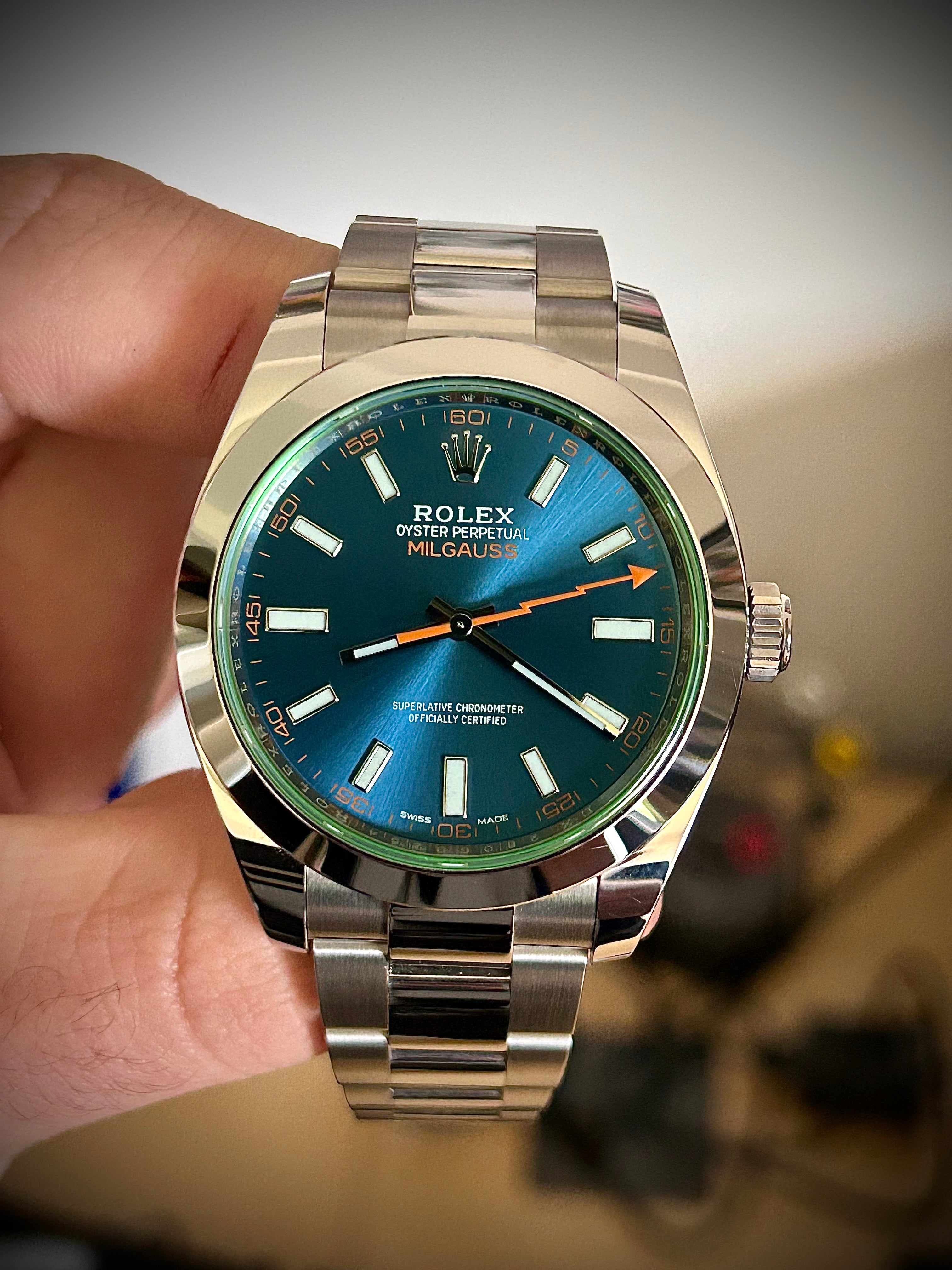 2022 ROLEX MILGAUSS, 116400GV, FULL SET, INC GST