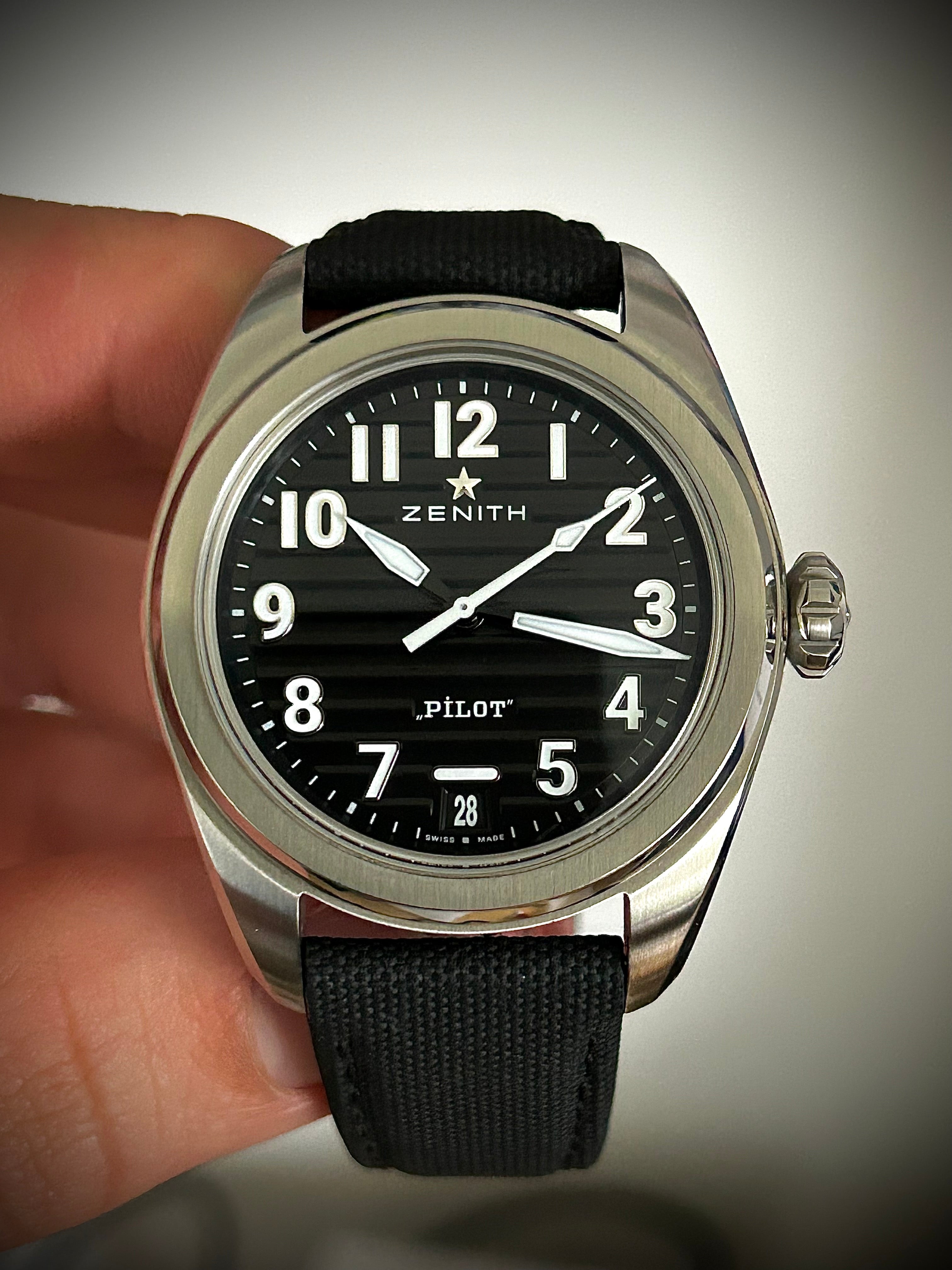 2023 ZENITH PILOT AUTOMATIC, 03.4000.3620/21.I001, FULL SET, INC GST