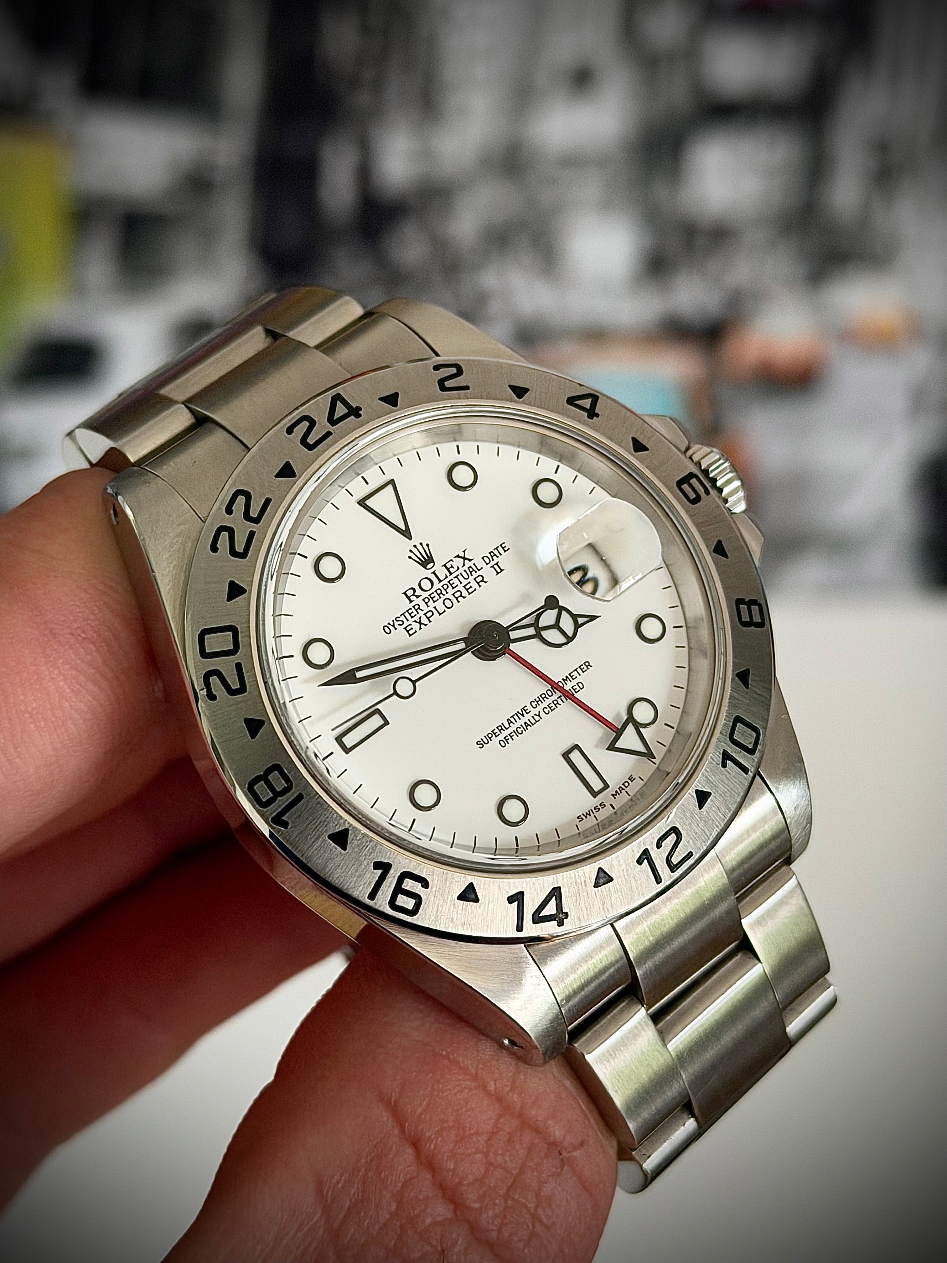 2002 ROLEX EXPLORER II, 16570, FULL SET, INC GST