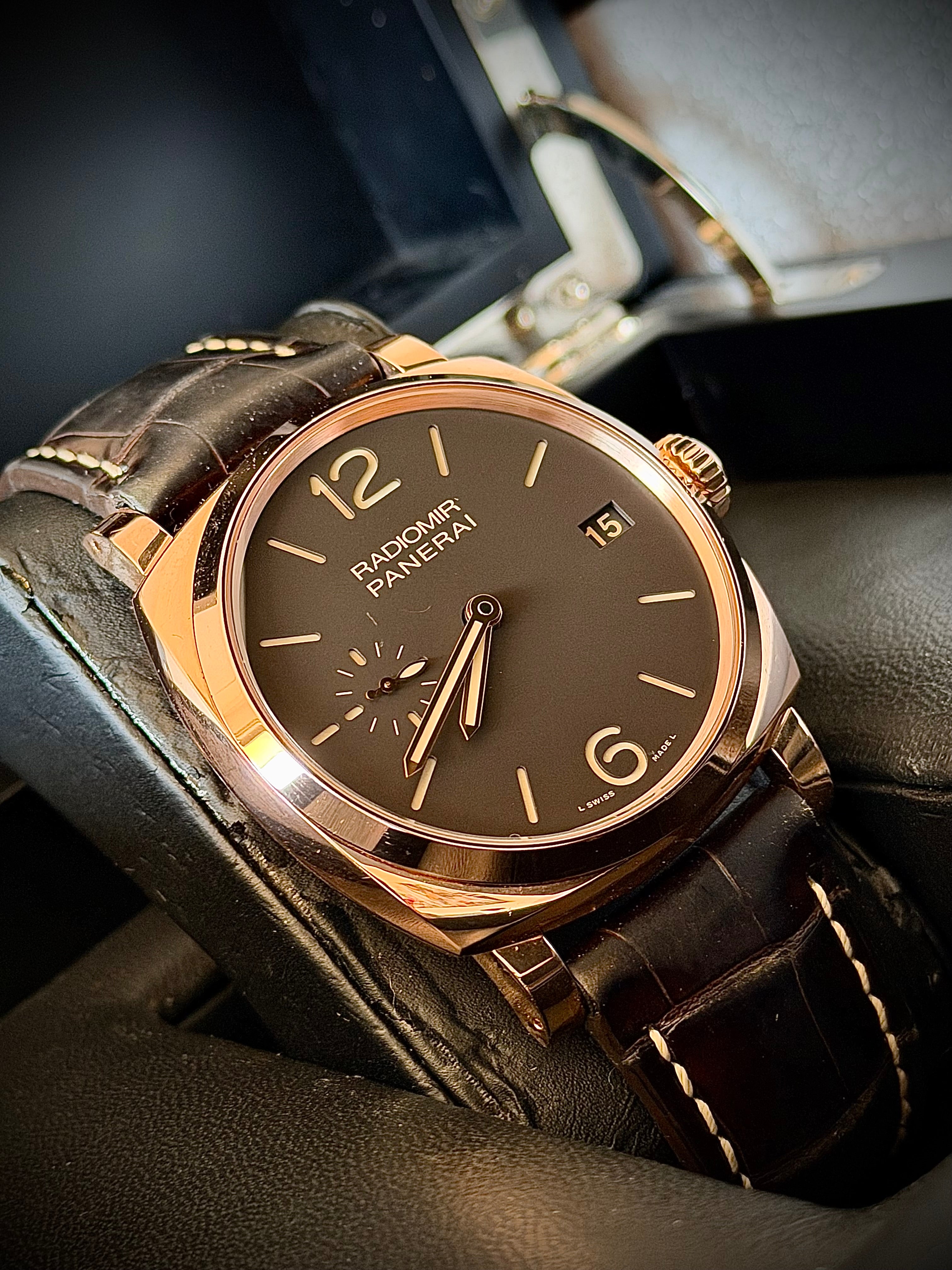 2014 PANERAI RADIOMIR 1940 3 DAYS ROSE GOLD, PAM00515, FULL SET, INC GST
