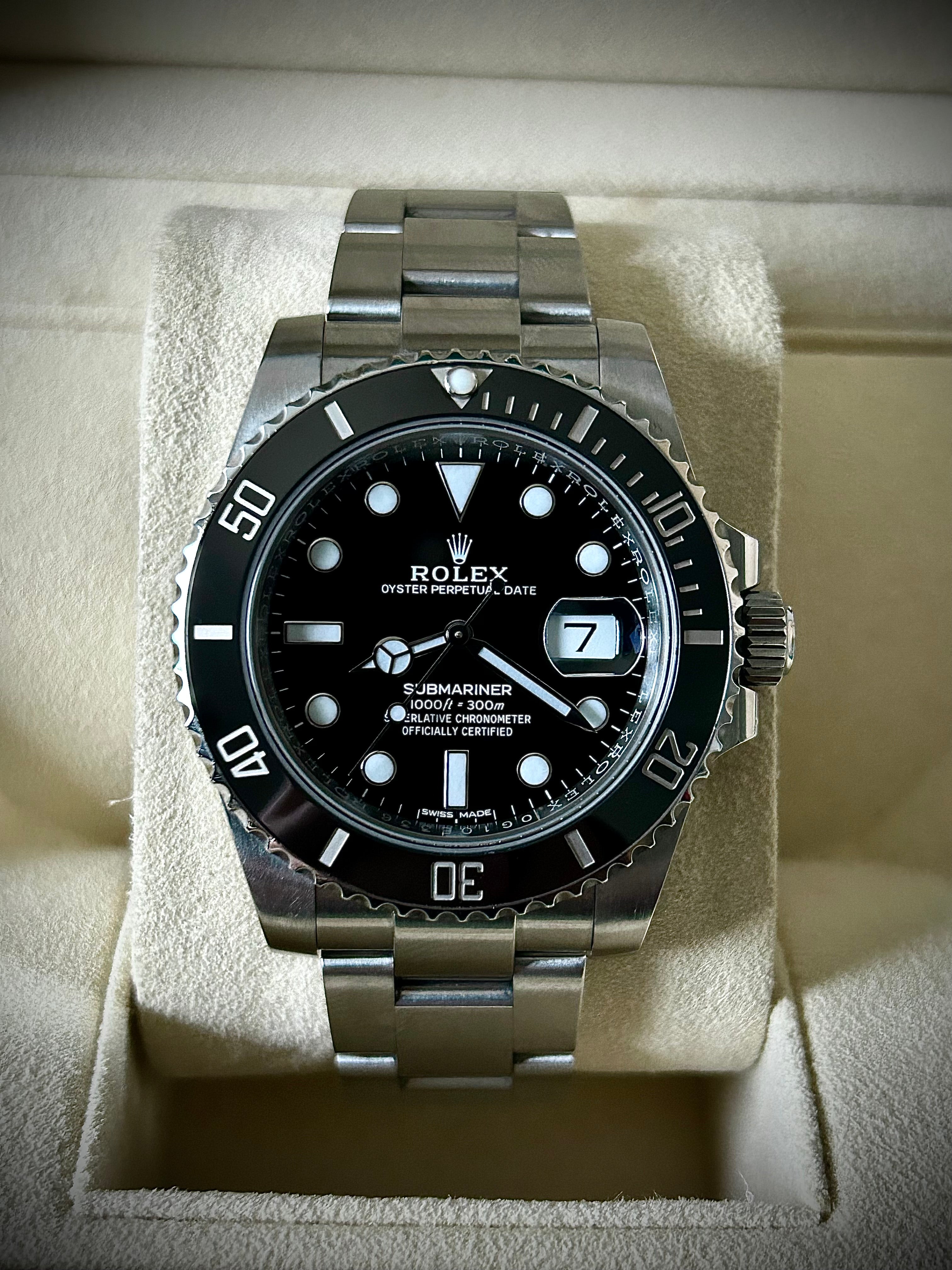 2019 ROLEX SUBMARINER DATE 116610LN, BOX AND PAPERS, INC GST