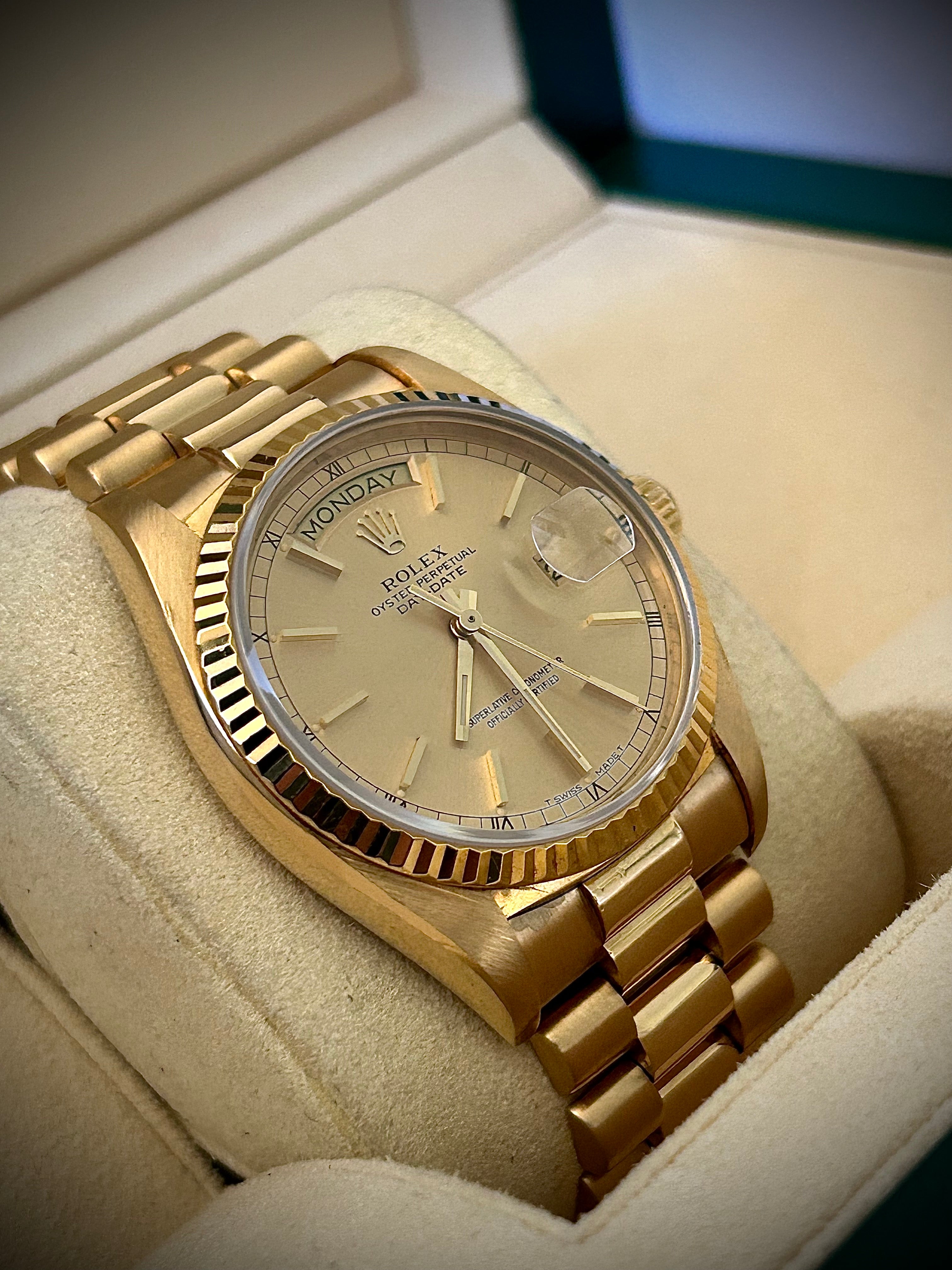 1979 ROLEX DAY-DATE, 18038, WATCH ONLY, GST