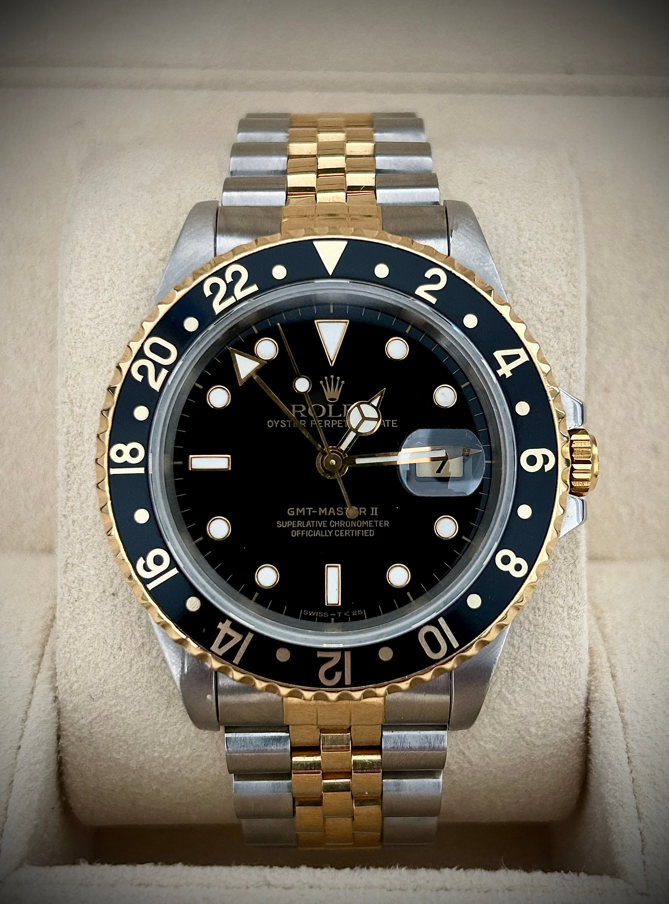 1995 ROLEX GMT MASTER II, 16713, INC GST