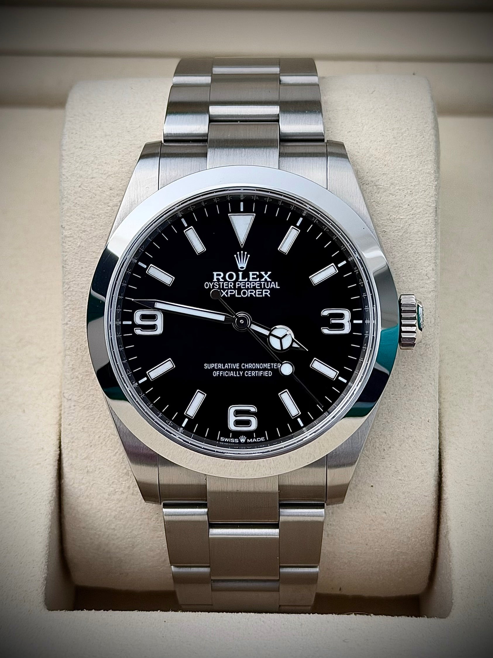 2025 ROLEX EXPLORER 40, 224270, FULL SET, INC GST