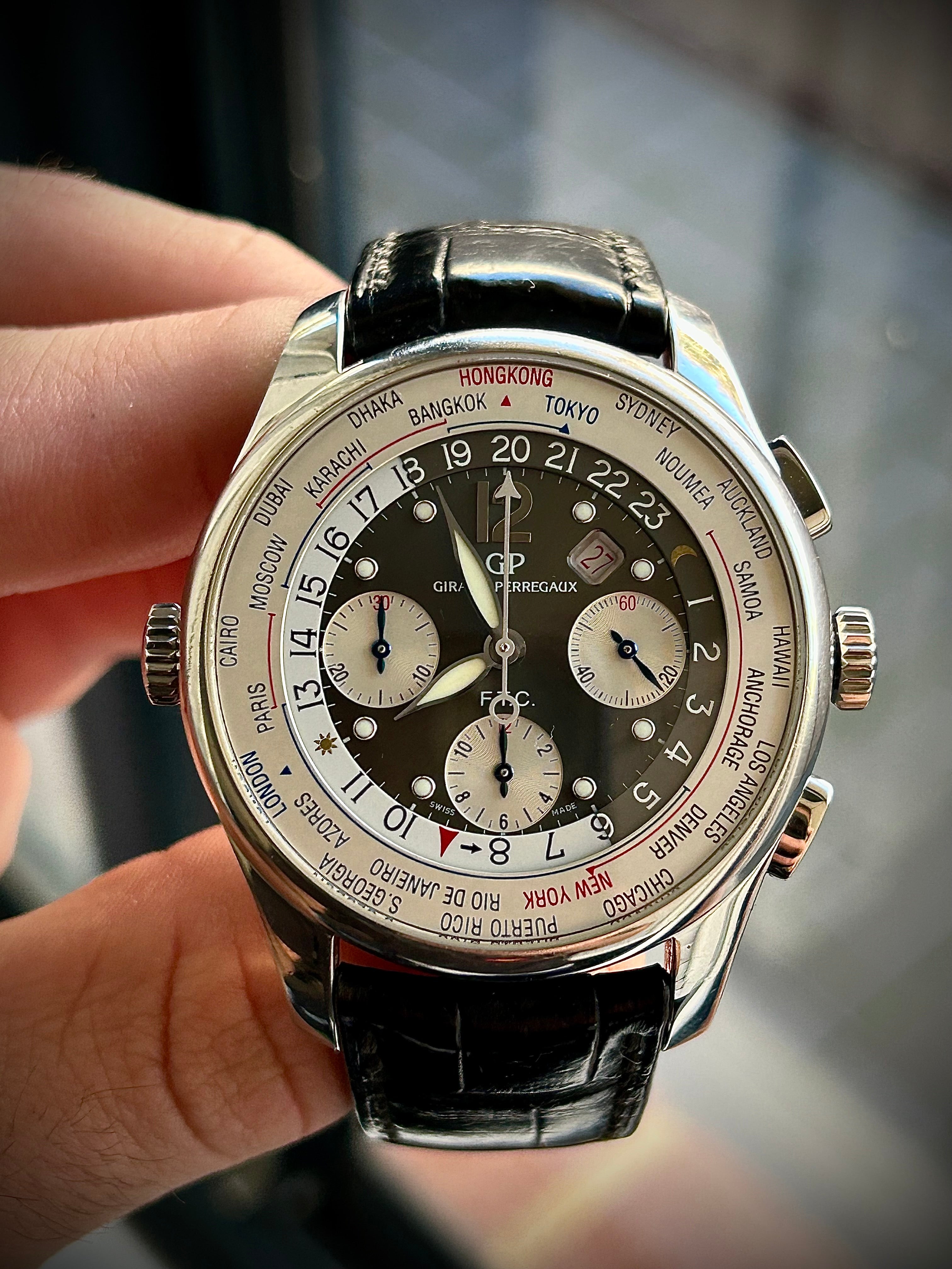 GIRARD PERREGAUX WW.TC, FTC, FULL SET, INC GST