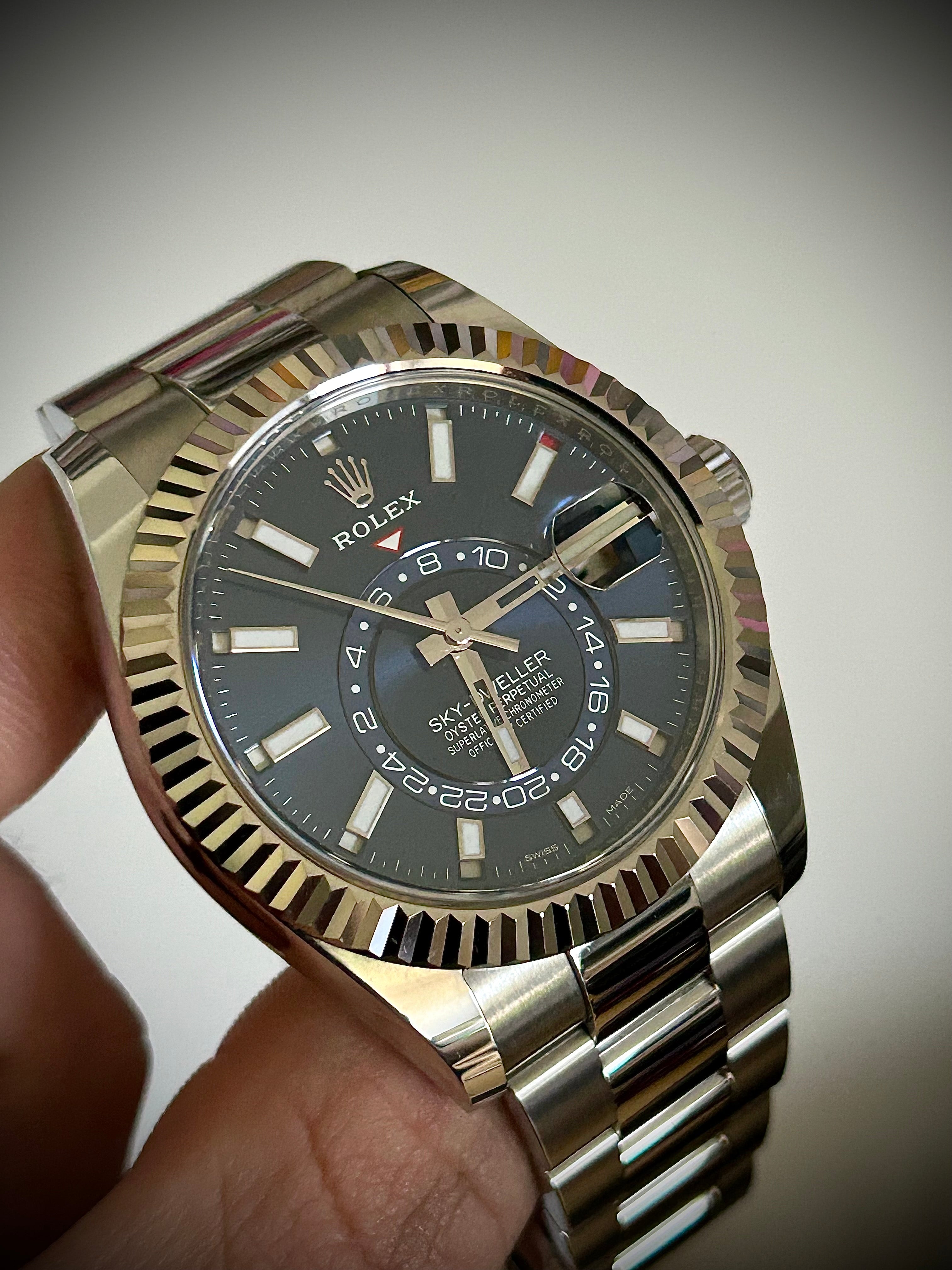 2020 ROLEX SKY DWELLER, BLUE DIAL, OYSTER, 326934, FULL SET, INC GST