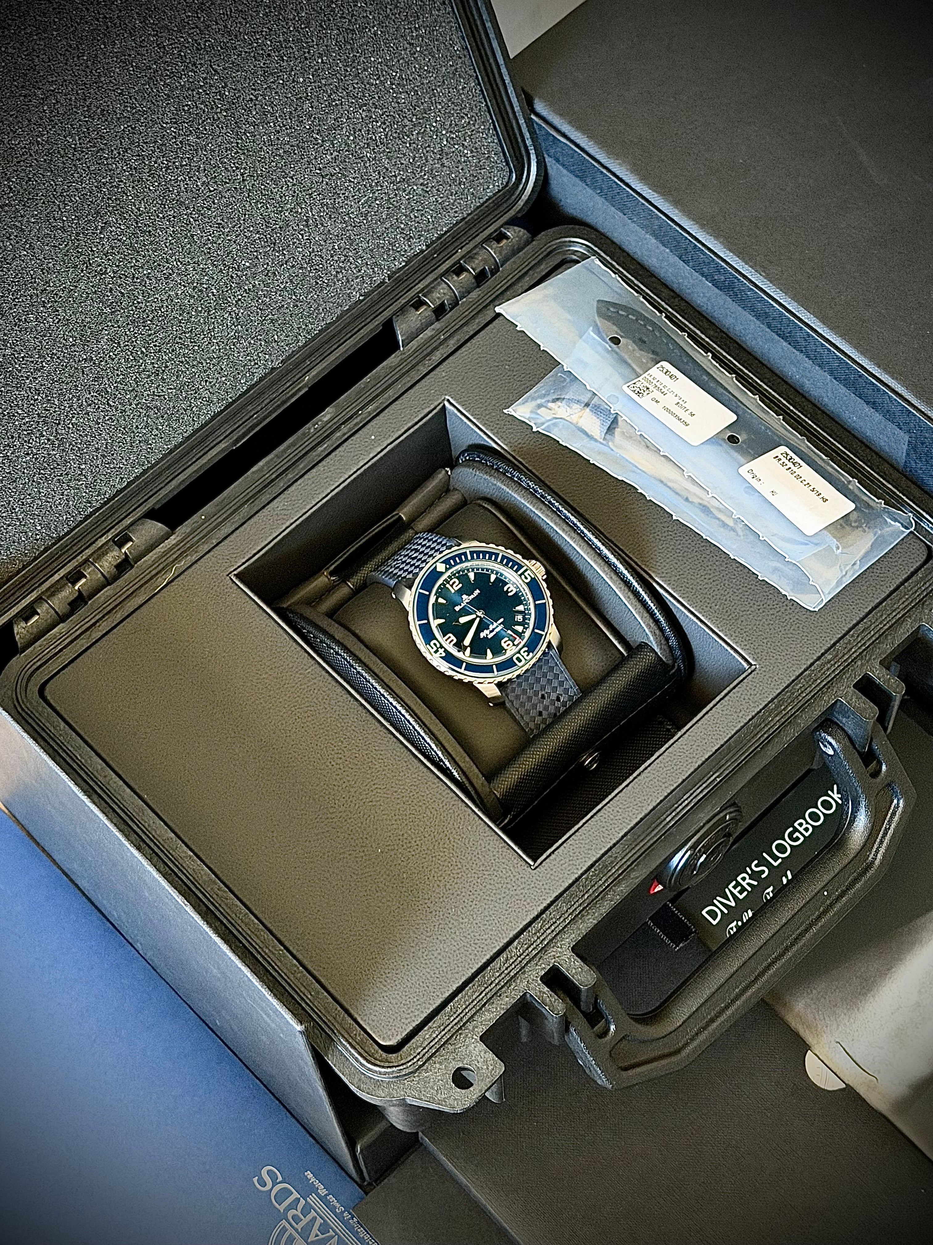 2025 BLANCPAIN FIFTY FATHOMS AUTOMATIQUE, 5010-12B40-O64B, BLUE DIAL, FULL SET, INC GST