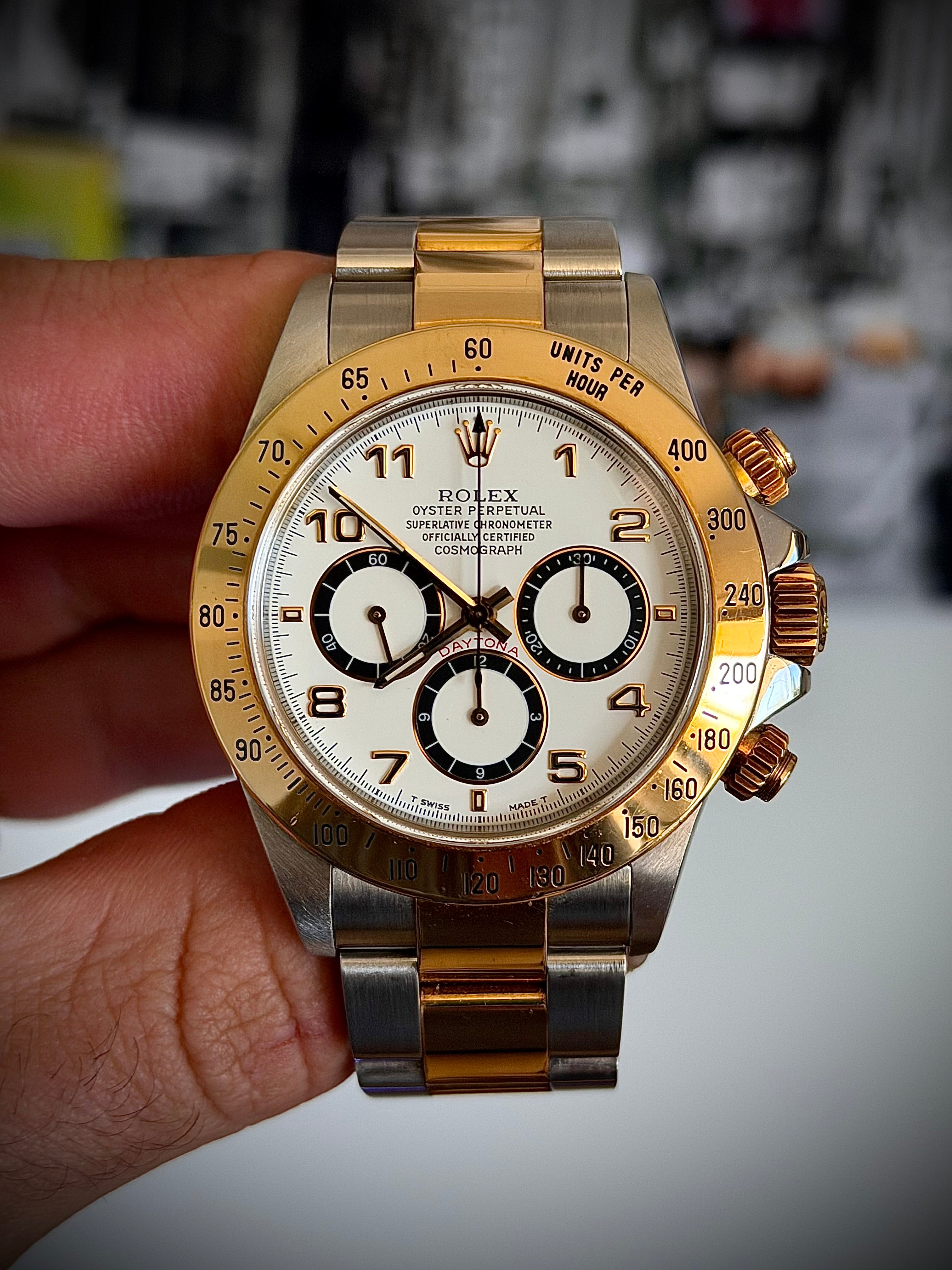 1999 ROLEX ZENITH DAYTONA, 16523, WATCH AND BOX, INC GST