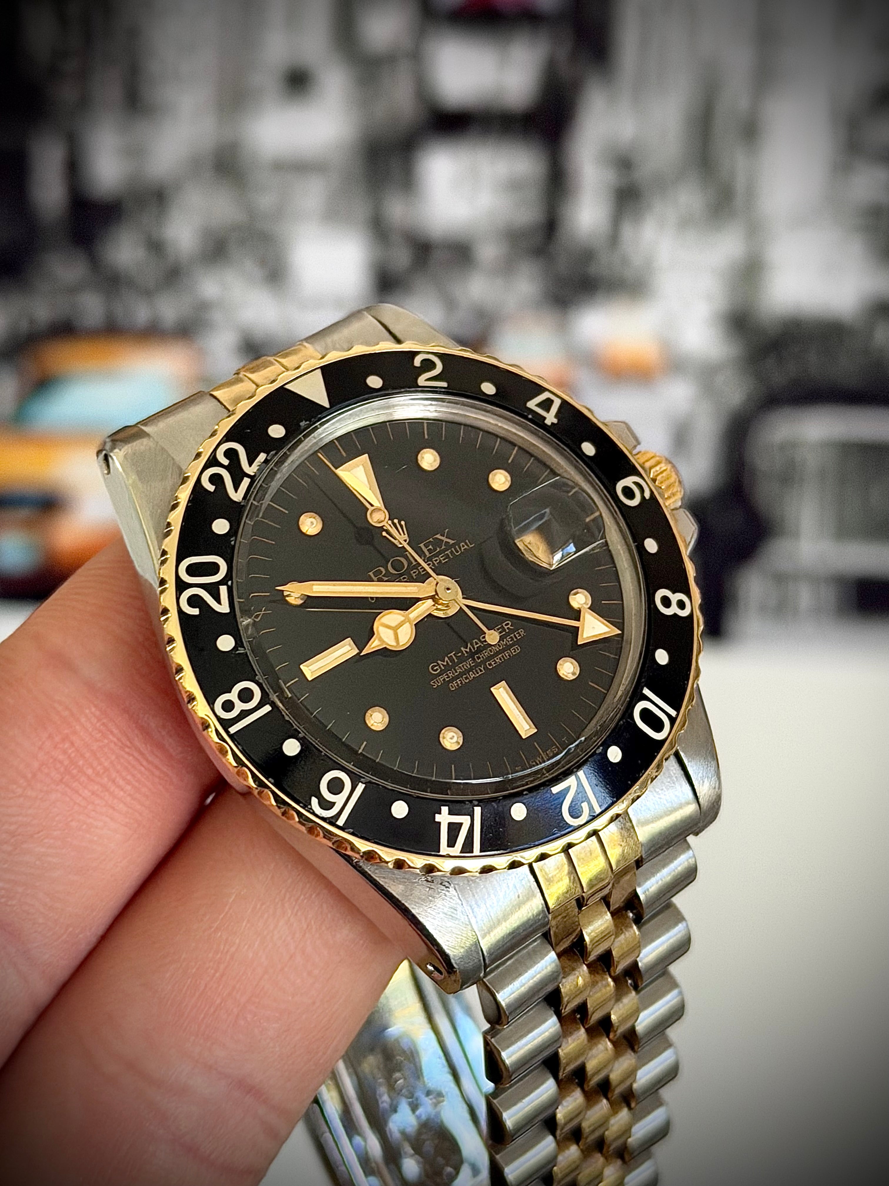 1972 ROLEX GMT-MASTER, 1675, WATCH ONLY, INC GST