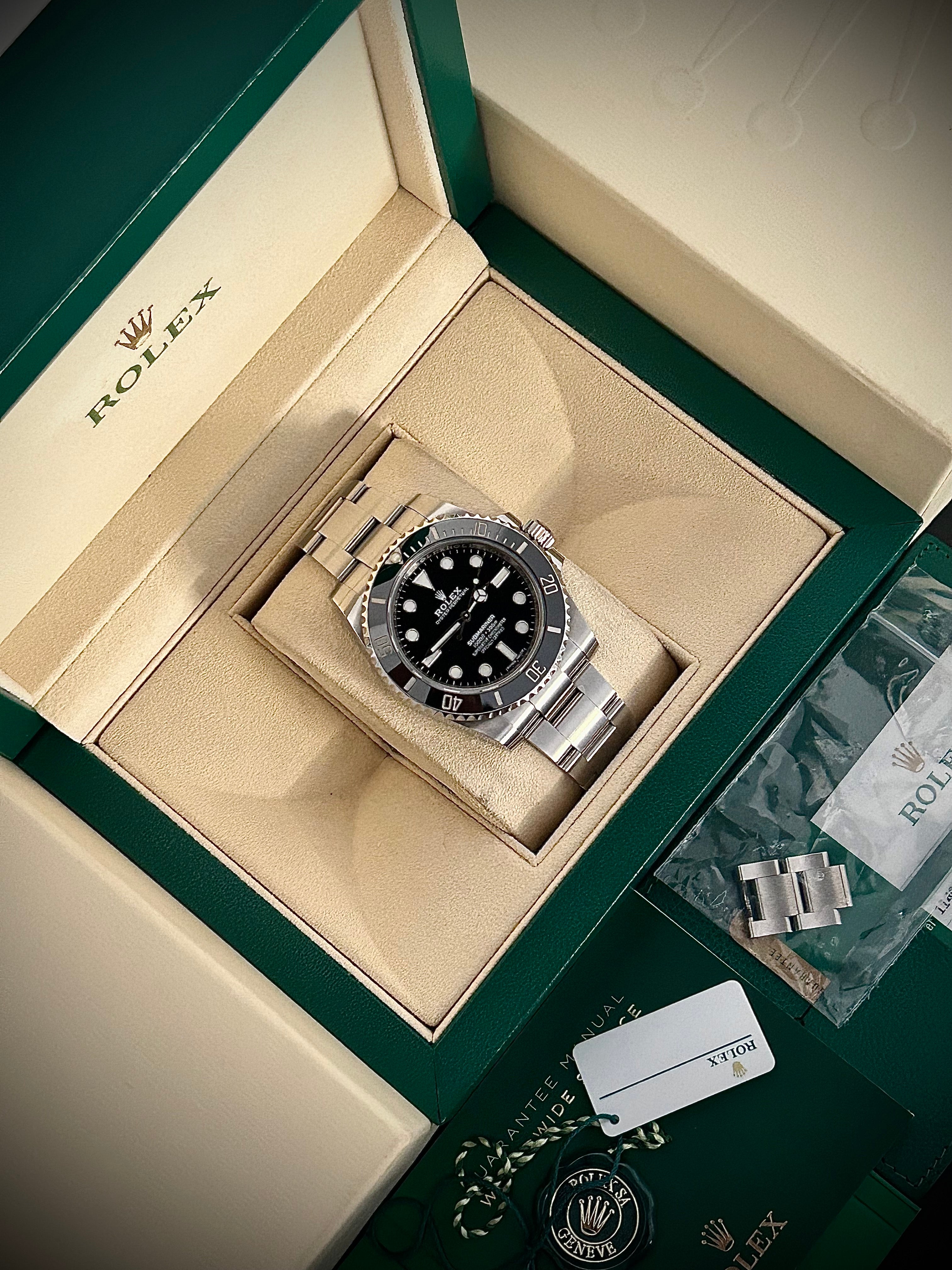 2018 ROLEX SUBMARINER NO DATE, 114060, FULL SET, INC GST