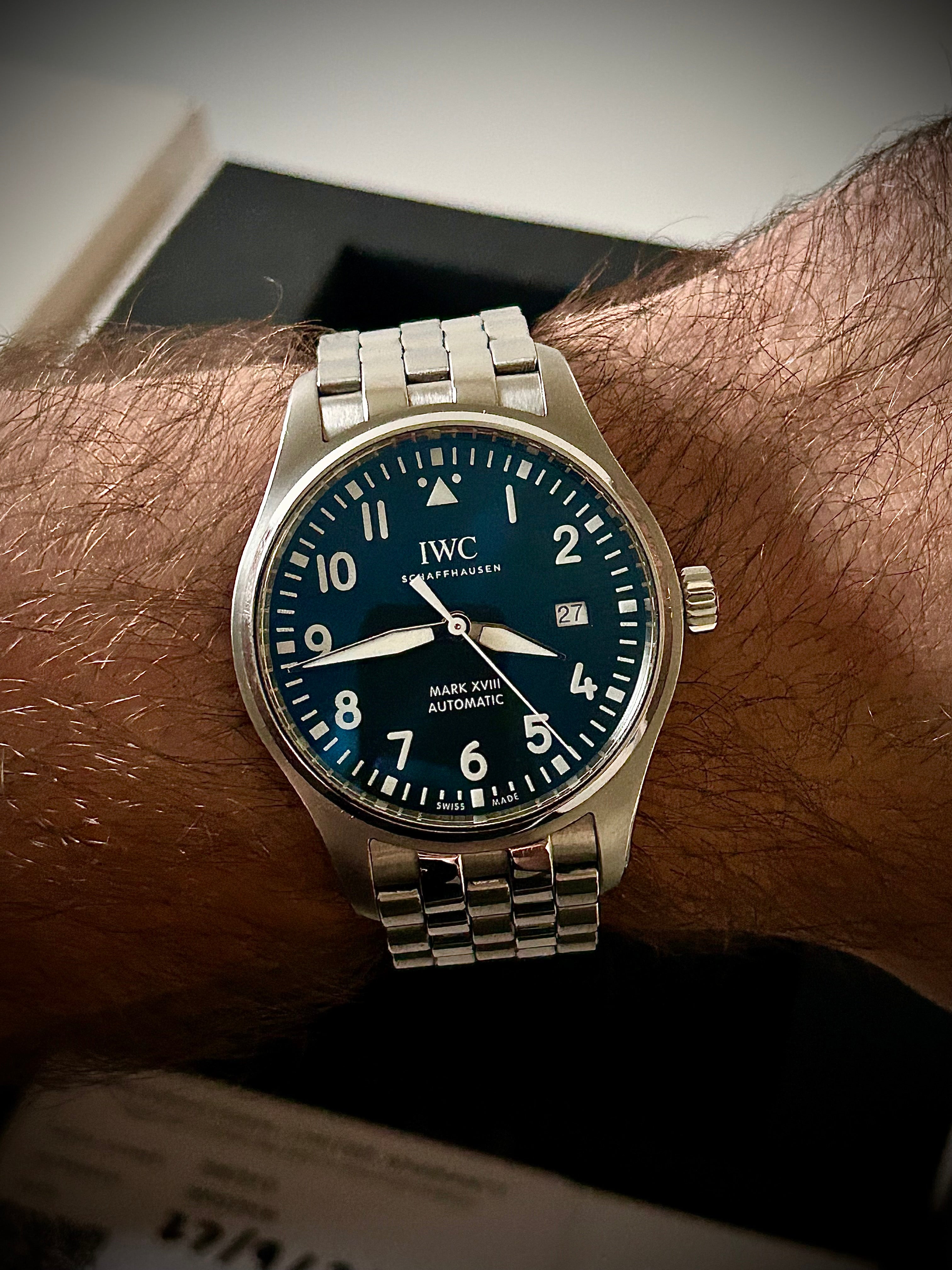 2021 IWC PILOTS WATCH XVIII, “LE PETIT PRINCE” BLUE DIAL, IW327016, FULL SET, INC GST