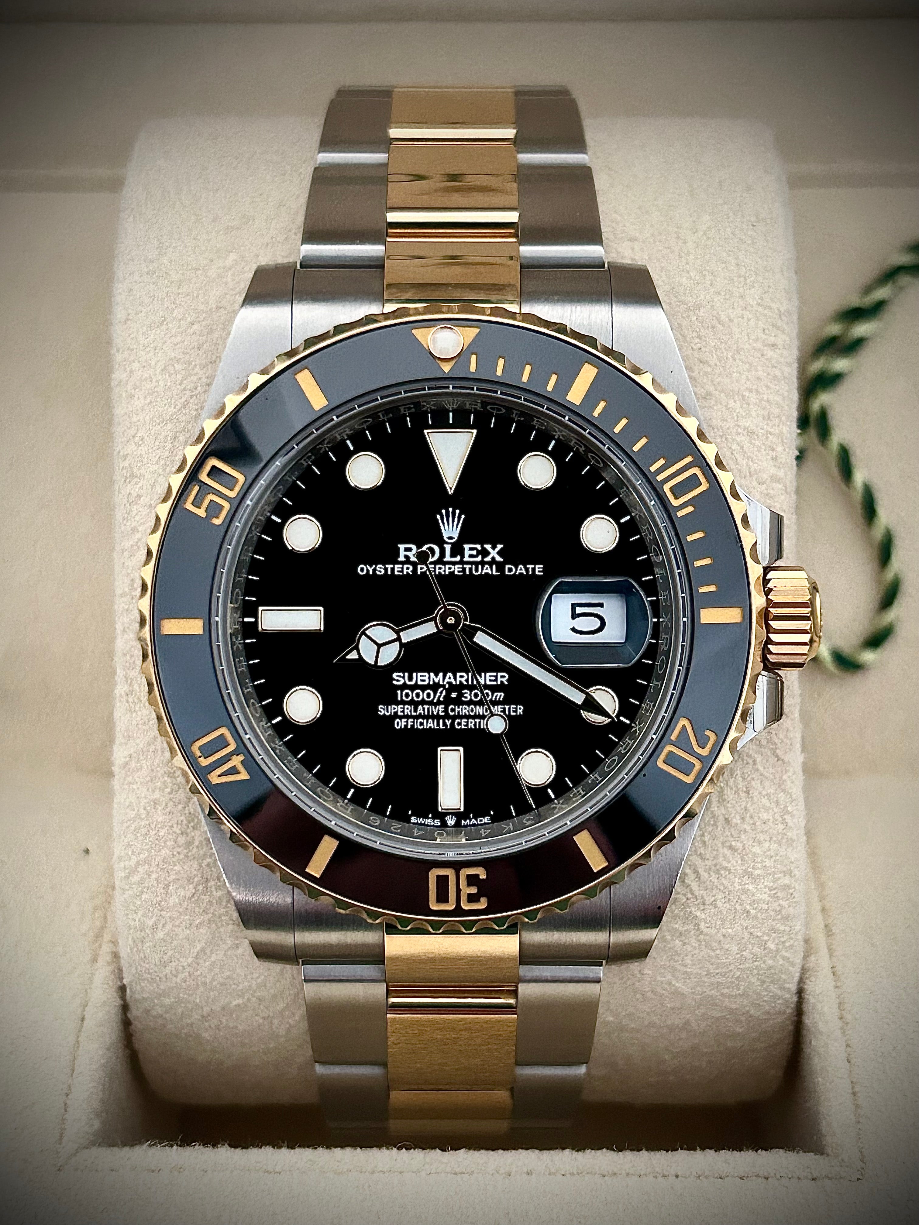 2021 ROLEX SUBMARINER DATE TWO TONE, 126613LN, FULL SET, INC GST