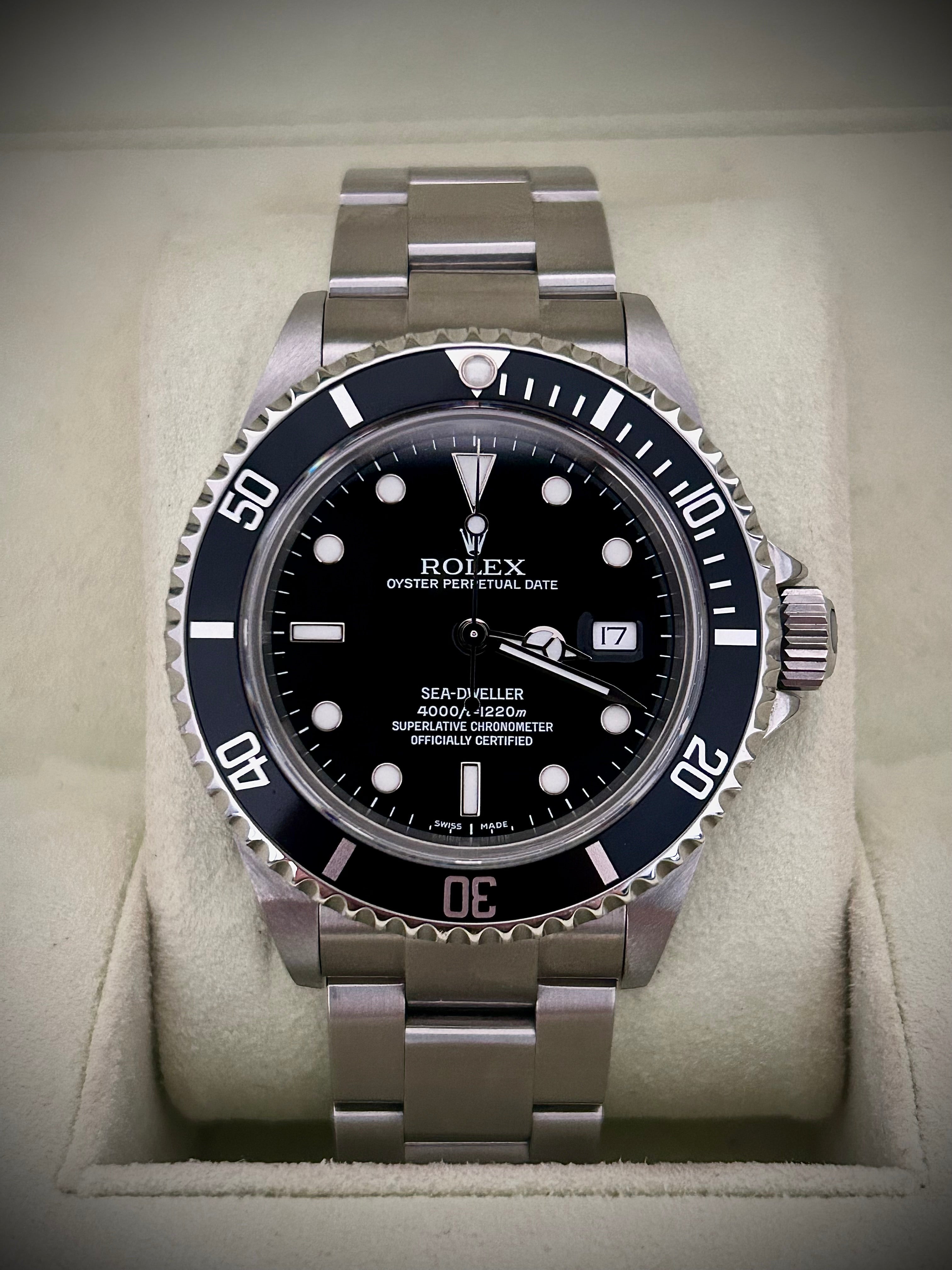 2004 ROLEX SEA-DWELLER 16600, COLLECTORS SET, INC GST