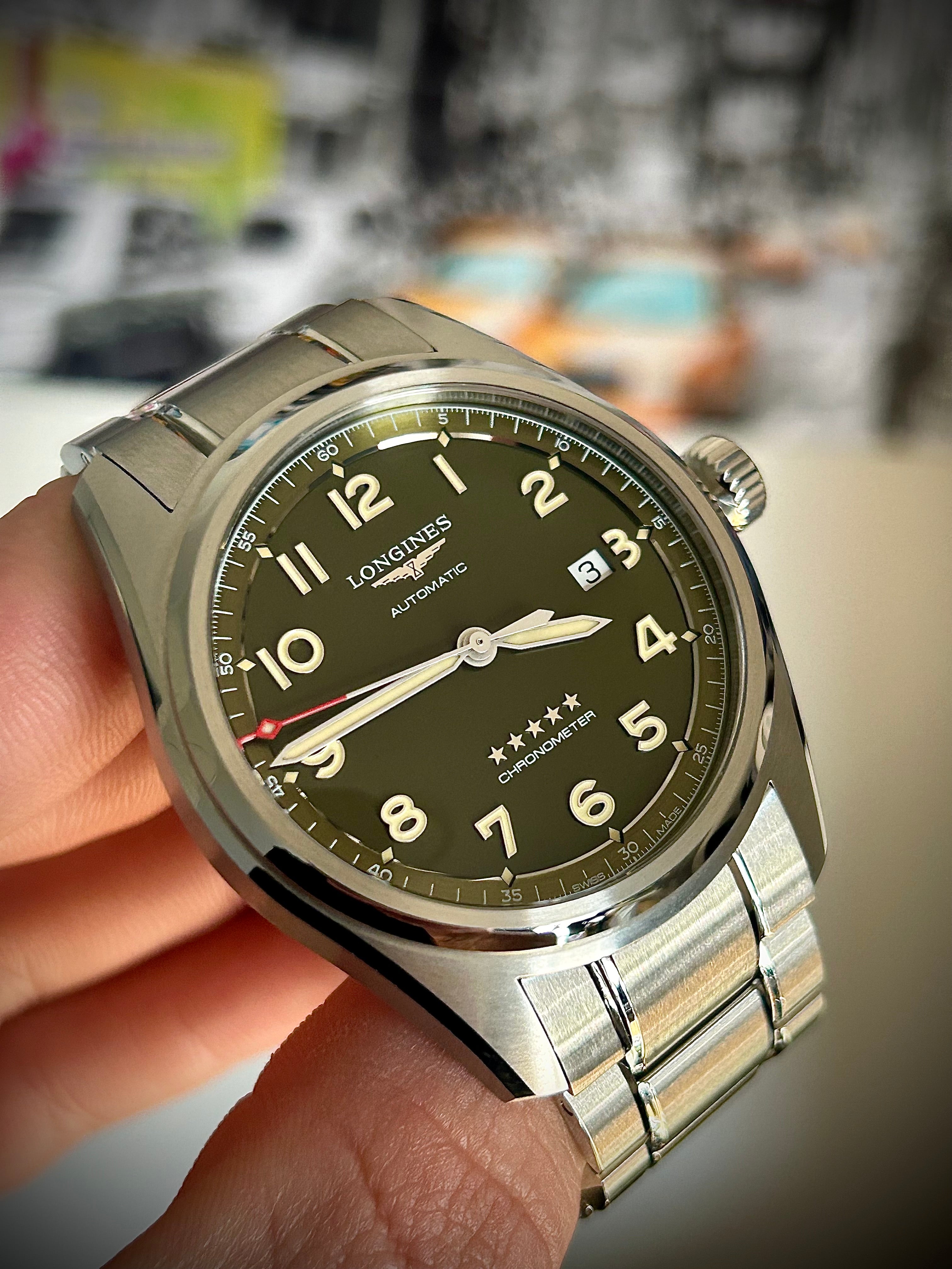 2025 LONGINES SPIRIT, GREEN DIAL, FULL SET, INC GST