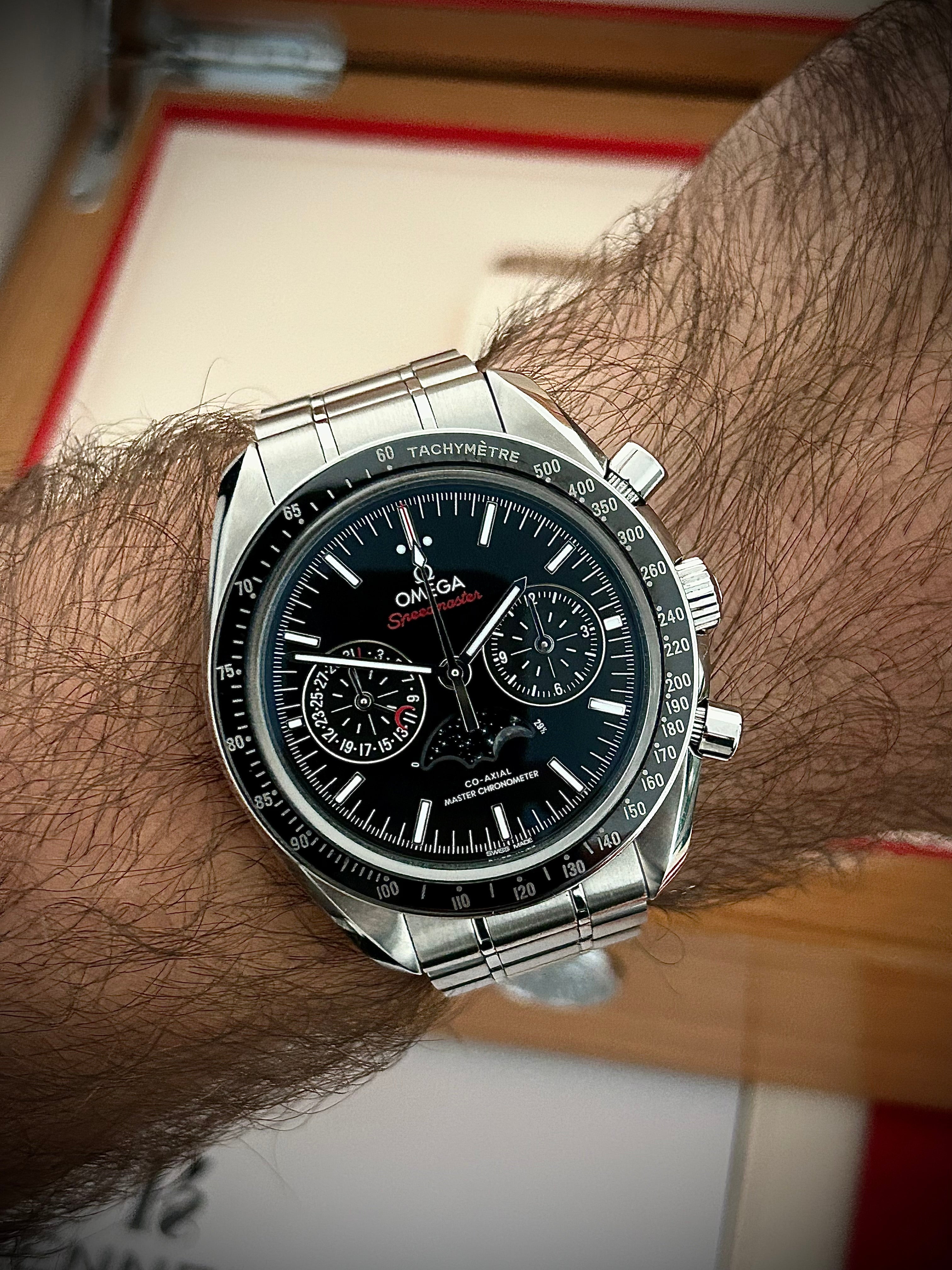 2022 OMEGA SPEEDMASTER MOONPHASE, FULL SET, INC GST