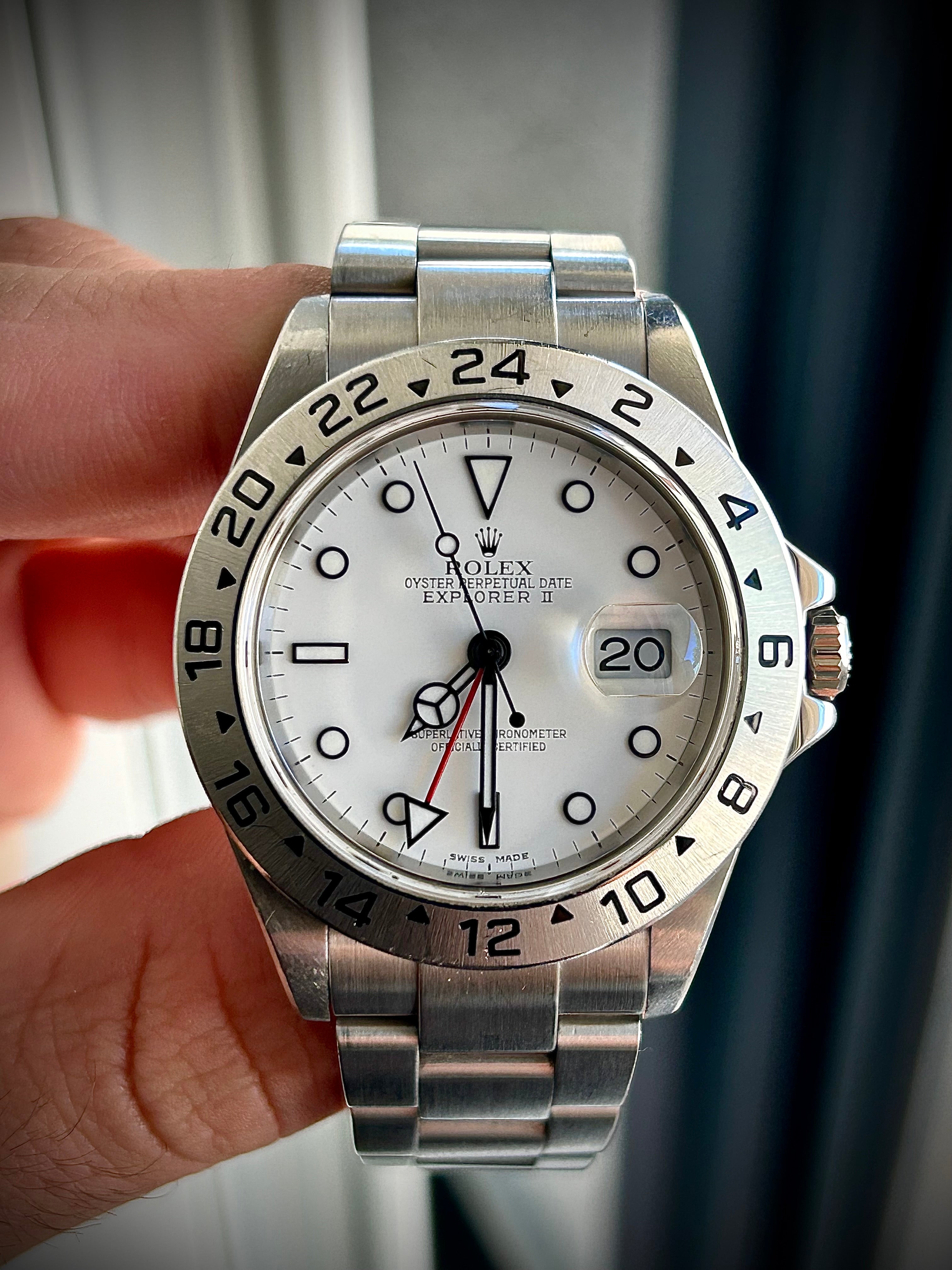 2007 ROLEX EXPLORER II “POLAR” 16570, BOX AND PAPERS, WITH RSC INC GST
