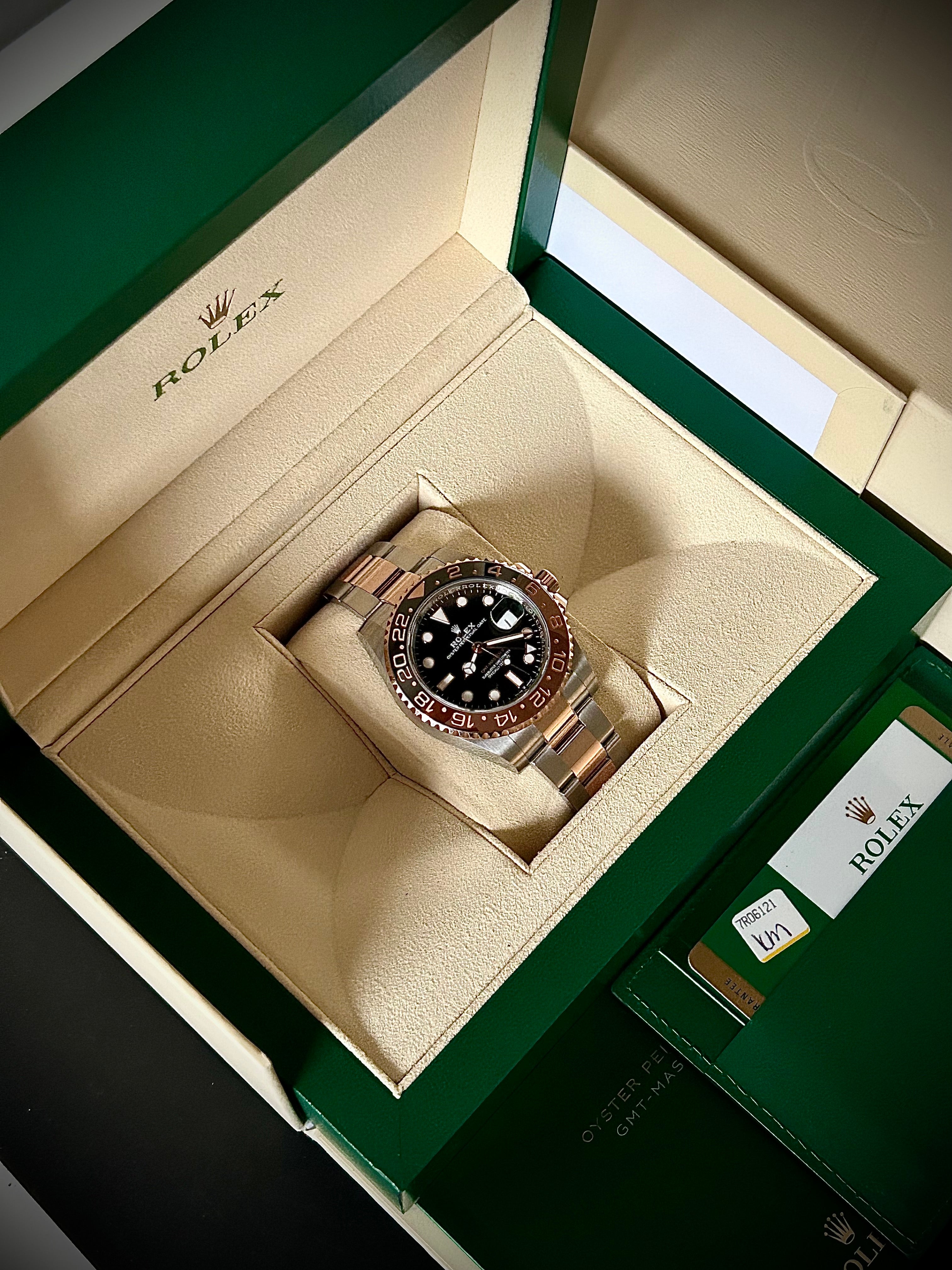 2019 ROLEX GMT MASTER II, ROOTBEER, 126711CHNR, FULL SET, INC GST