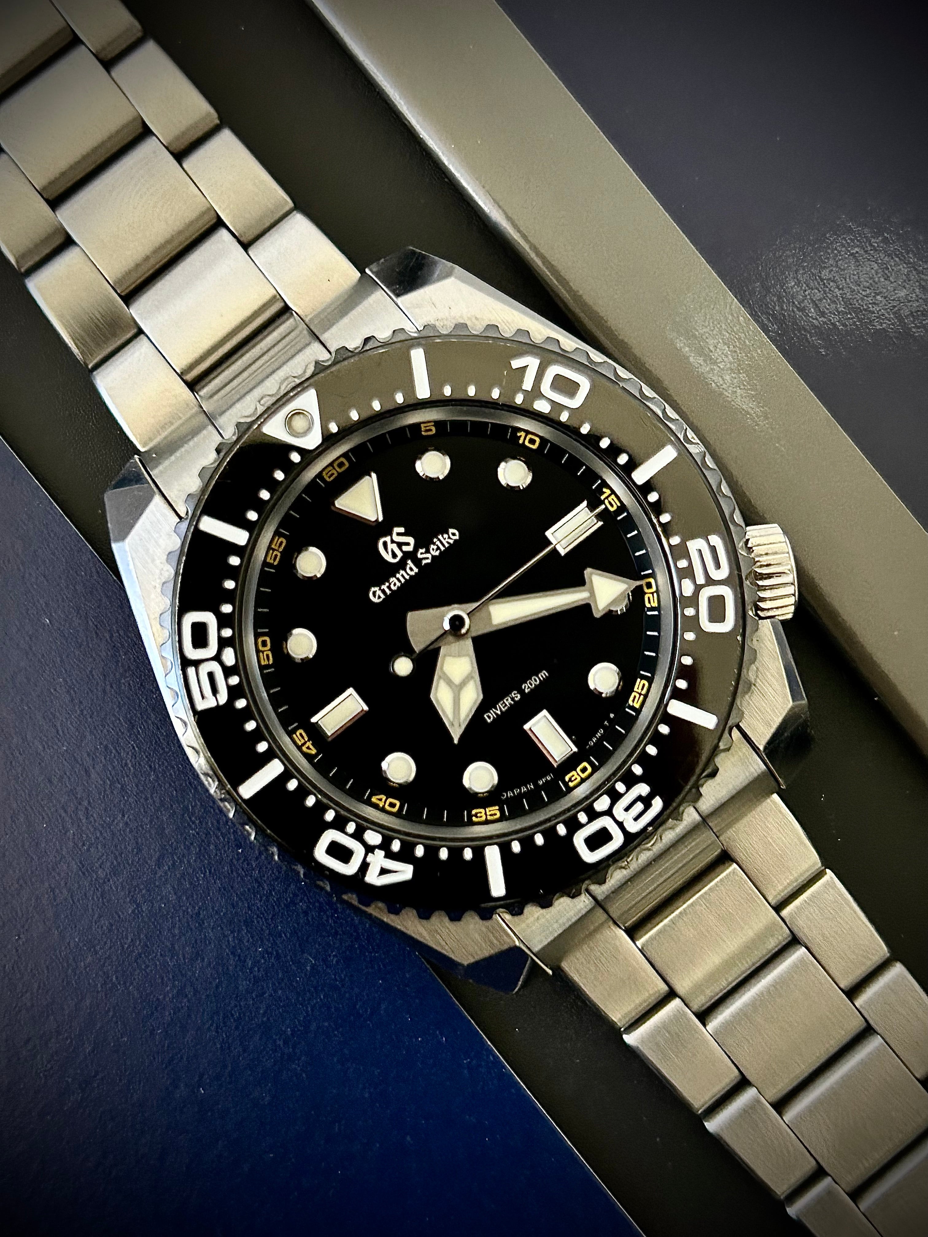 GRAND SEIKO QUARTZ DIVER, SBGX335, WATCH AND PAPERS, INC GST