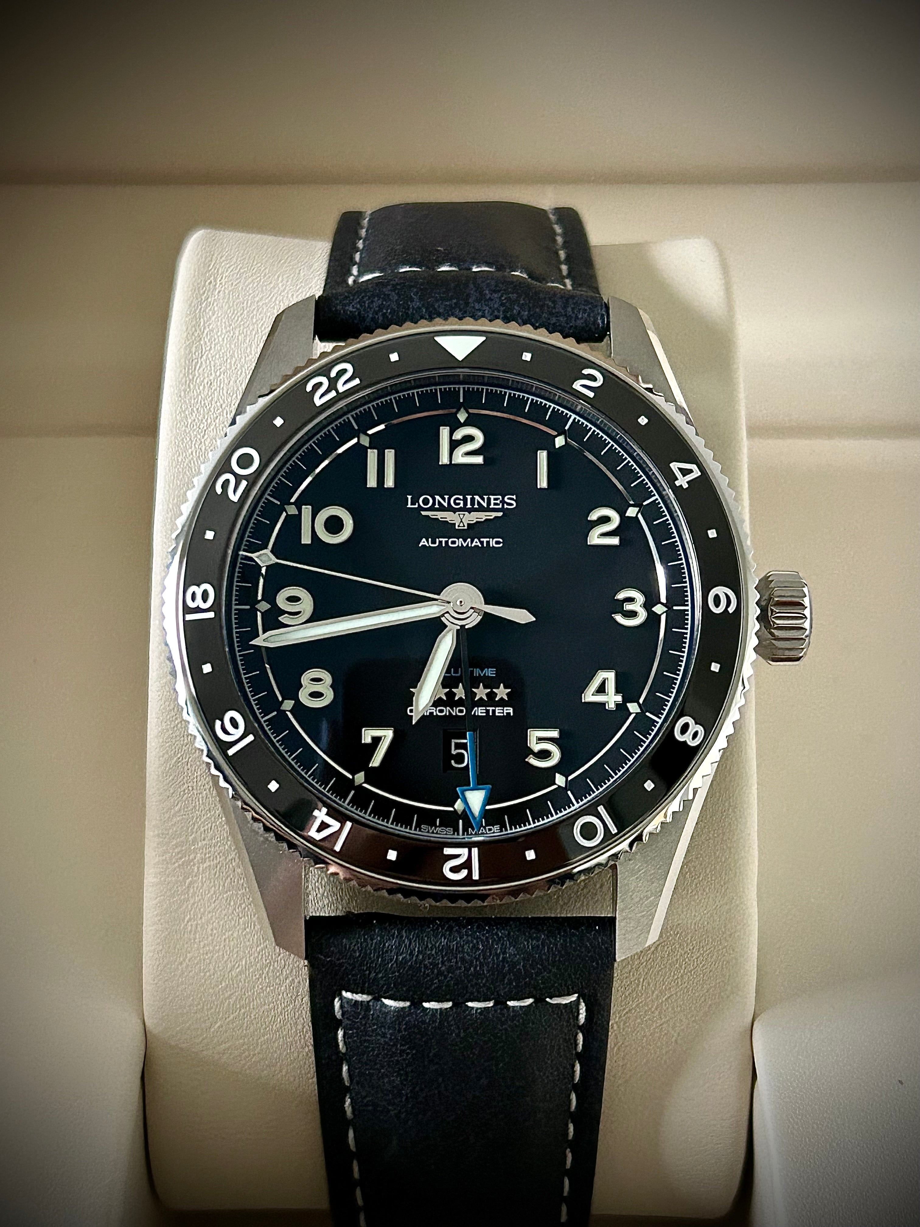 2023 LONGINES SPIRIT ZULU TIME 42MM, L3.812.4.53.2, FULL SET, INC GST