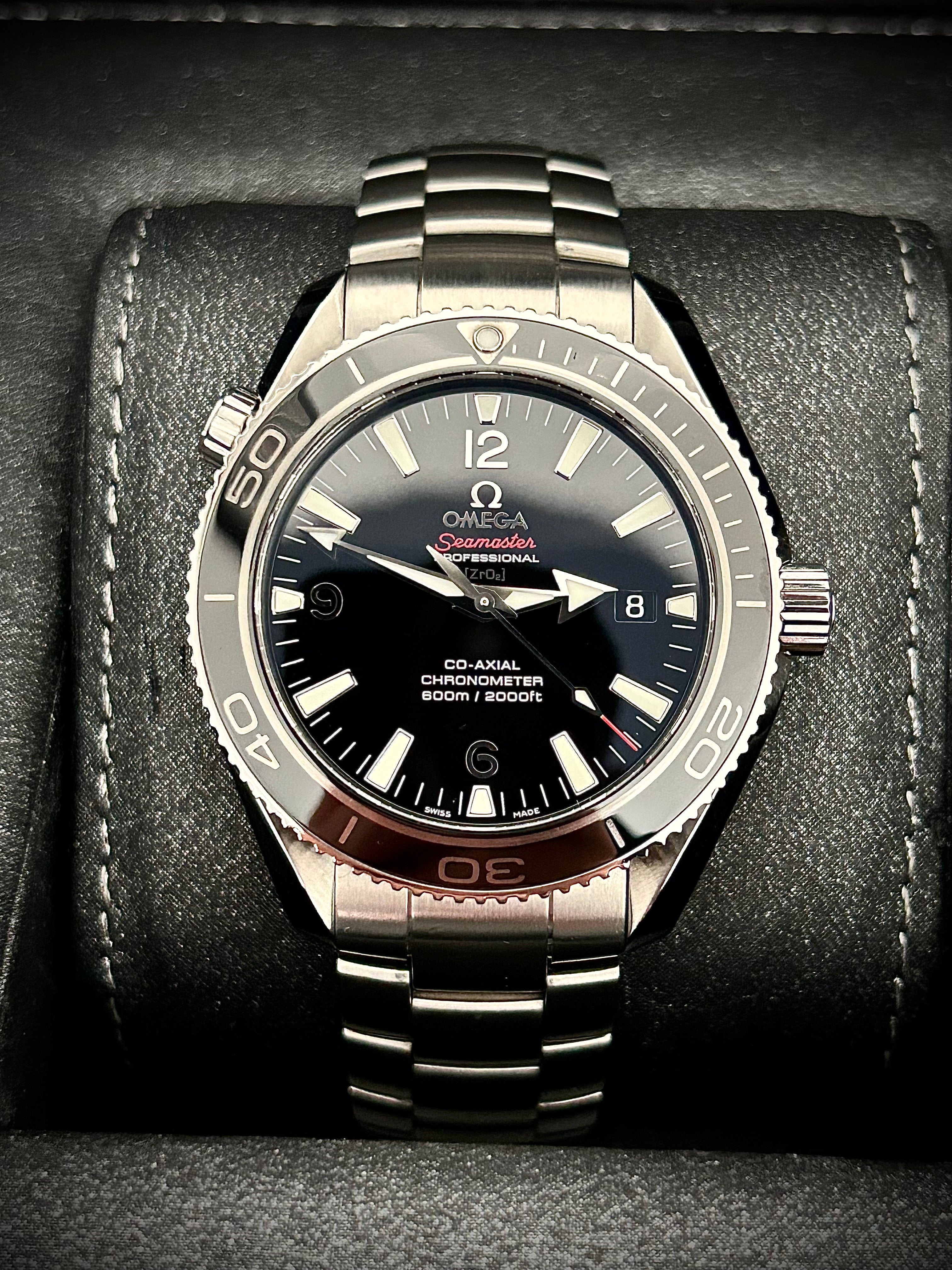 2010 OMEGA SEAMASTER PLANET OCEAN LIQUID METAL LIMITED EDITION, FULL SET, INC GST