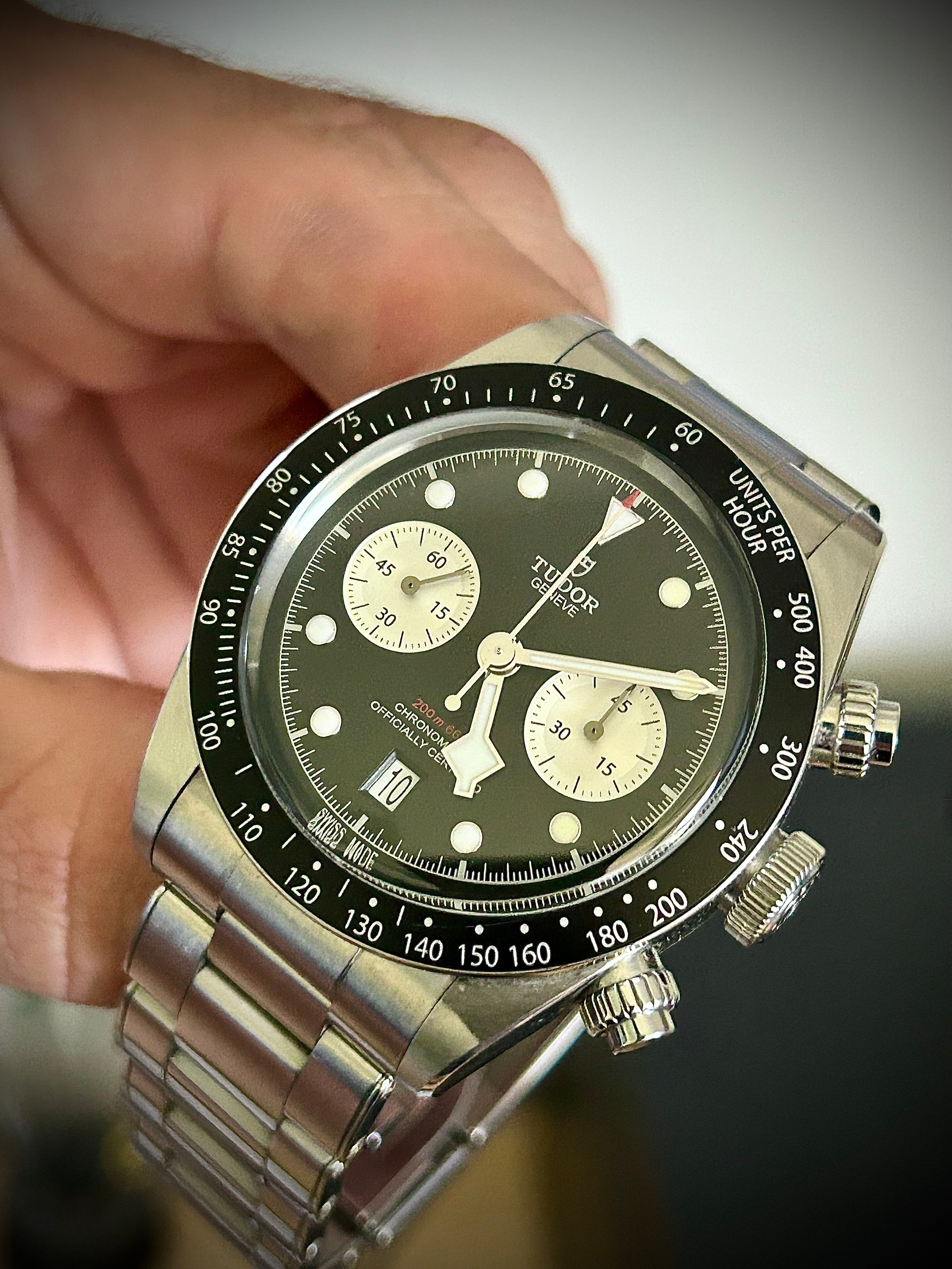 2021 TUDOR BLACK CHRONO REVERSE PANDA, FULL SET, INC GST