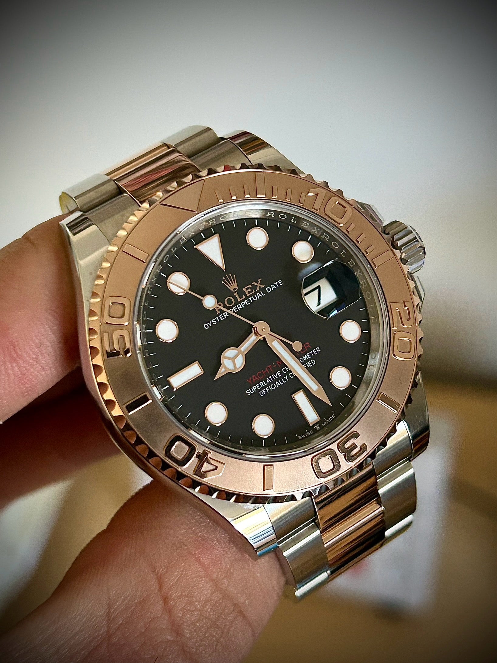 2022 ROLEX YACHT-MASTER 40, ROSE GOLD, 126621, FULL SET