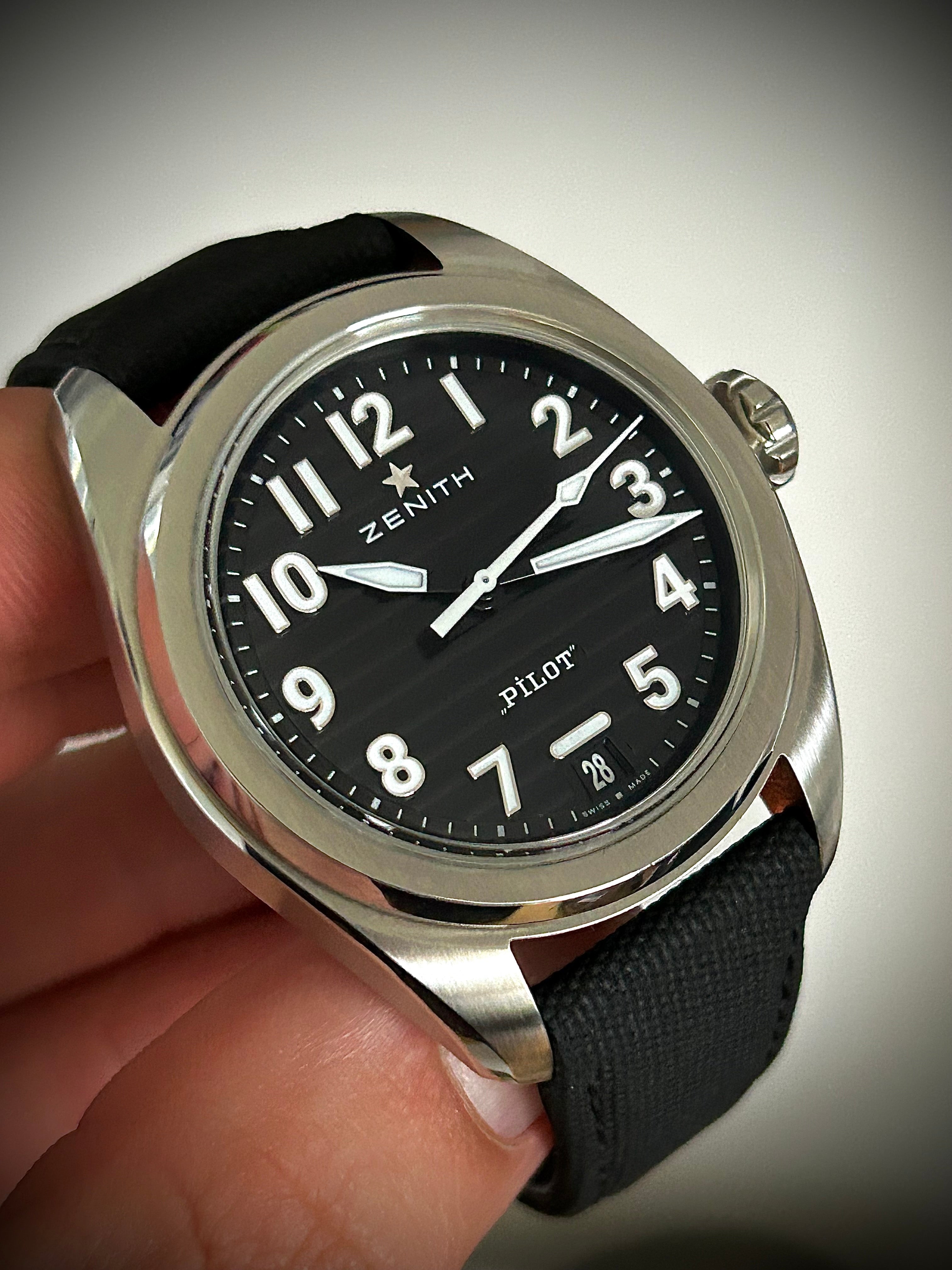 2023 ZENITH PILOT AUTOMATIC, 03.4000.3620/21.I001, FULL SET, INC GST