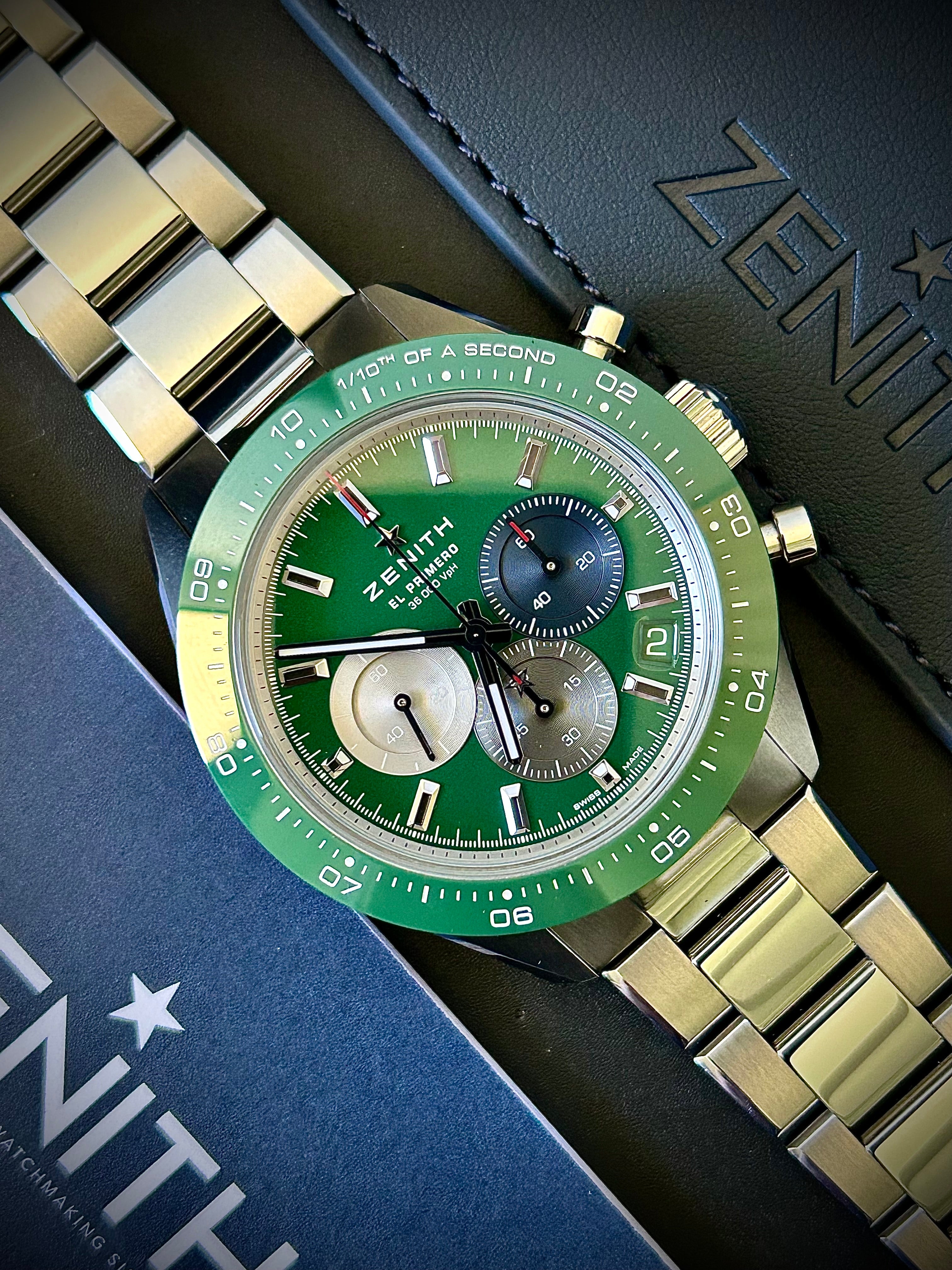 2024 ZENITH CHRONOMASTER SPORT GREEN, FULL SET, INC GST