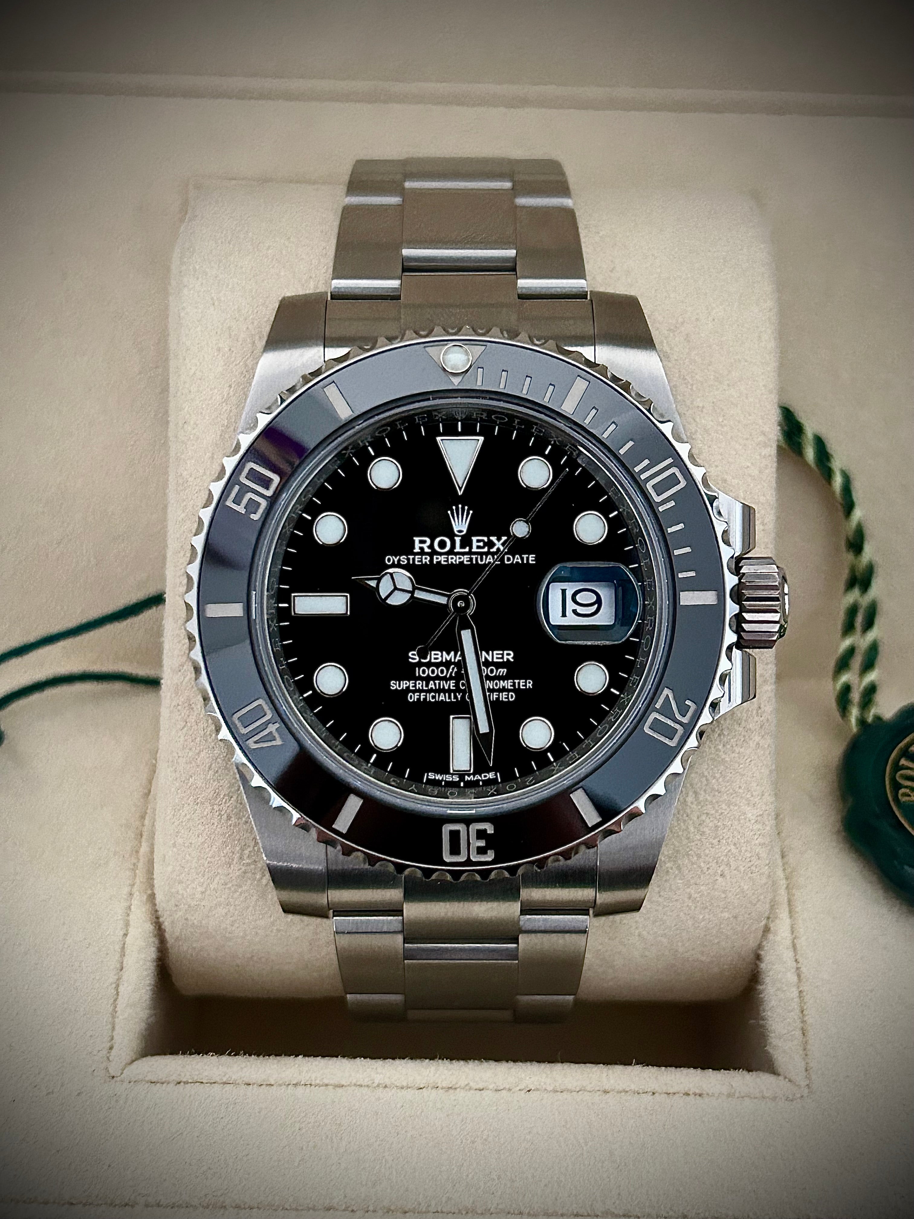 2020 ROLEX SUBMARINER DATE 116610LN, NFC CARD, FULL SET, INC GST