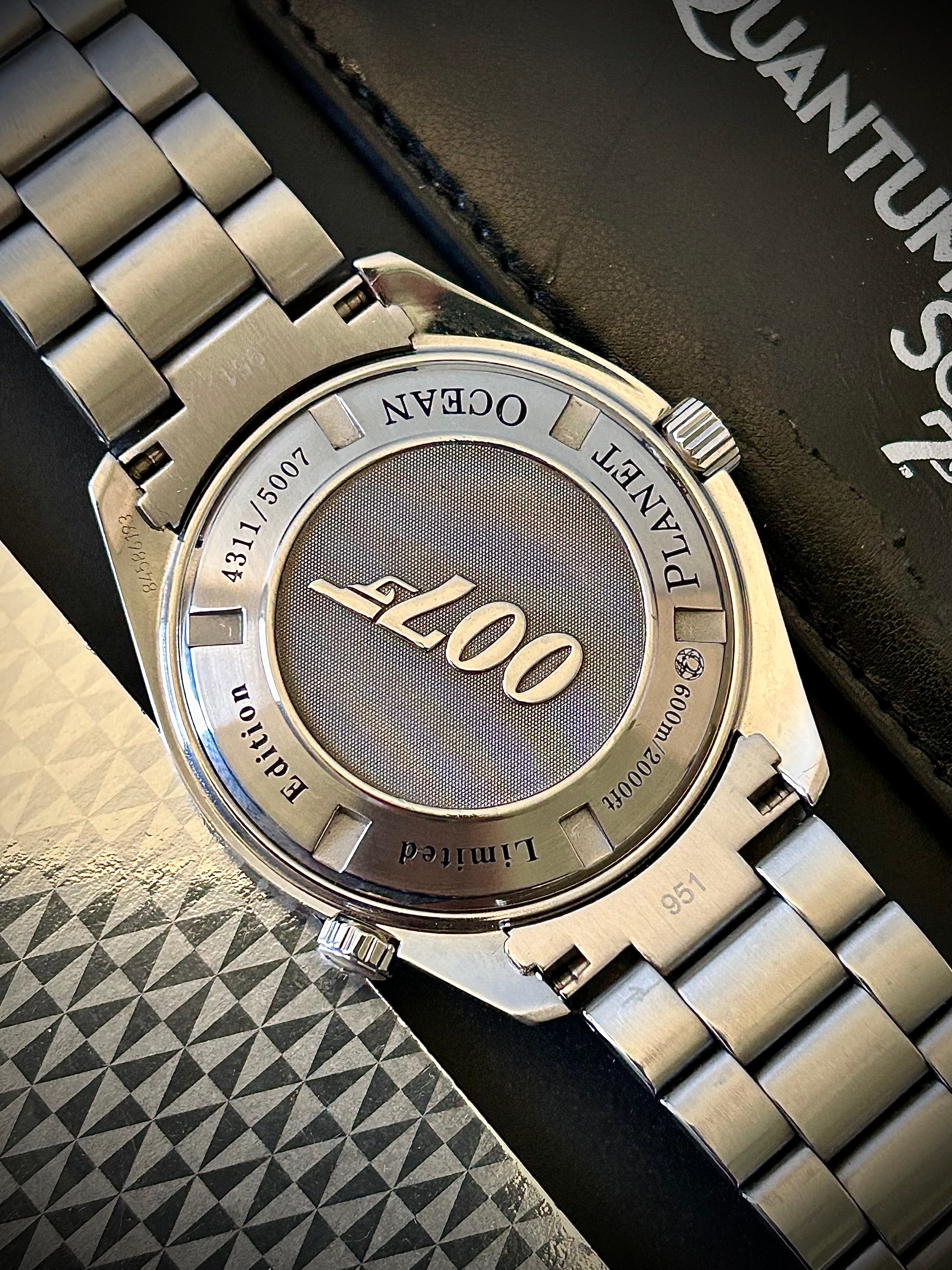 2009 OMEGA PLANET OCEAN 600M, QUANTUM OF SOLACE, 222.30.46.20.01.001, FULL SET