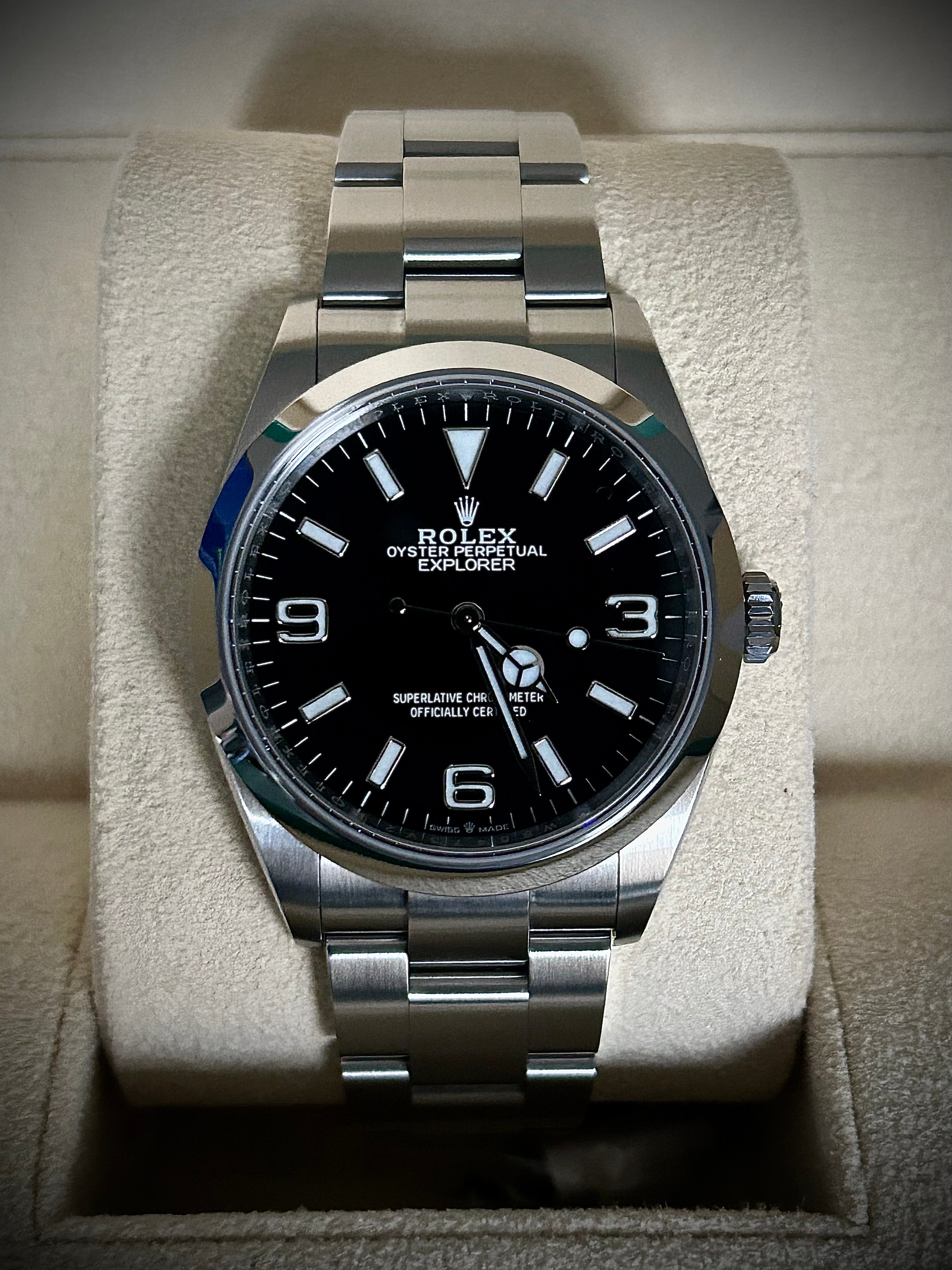 2022 ROLEX EXPLORER, 224270, FULL SET, INC GST