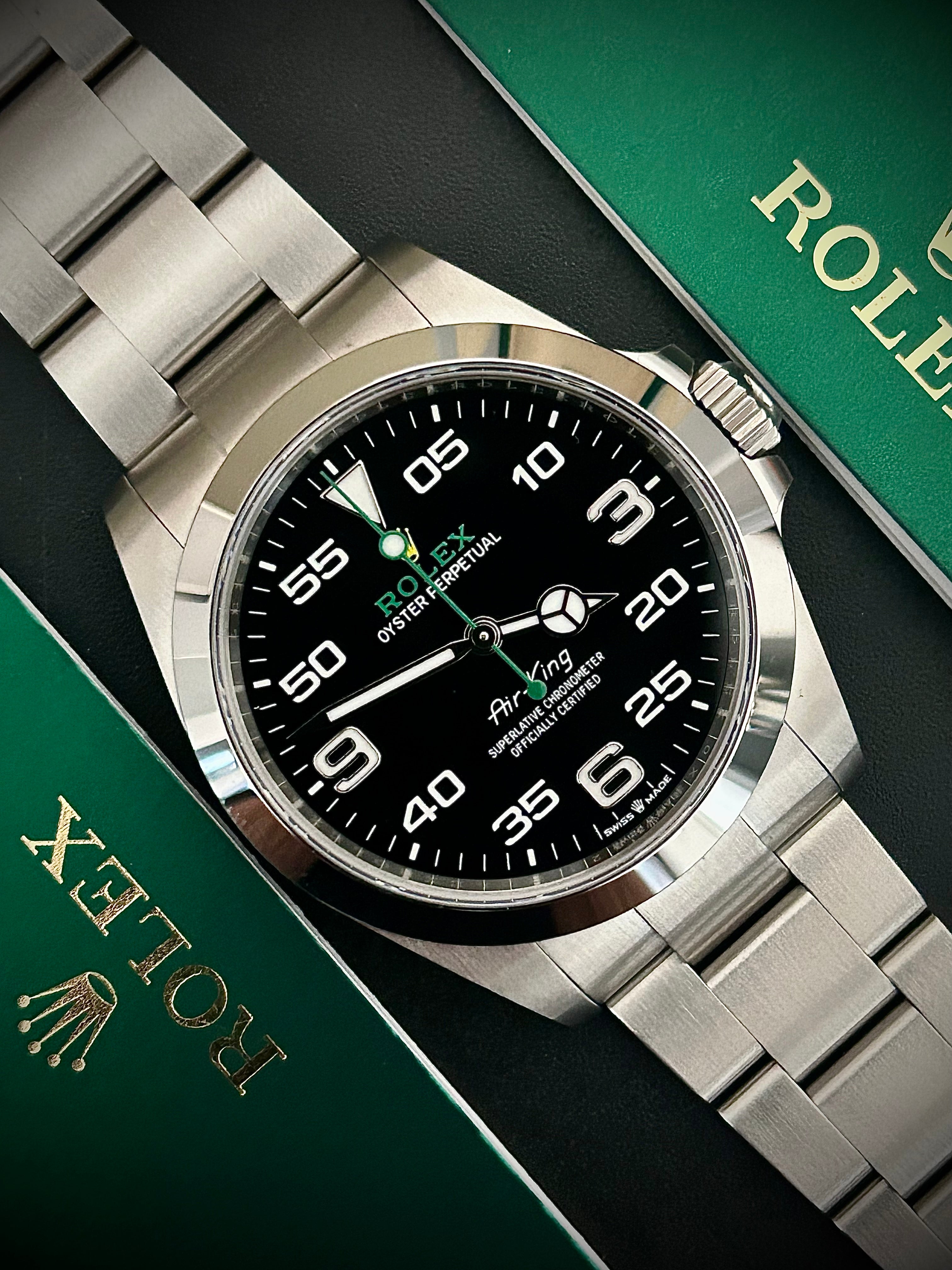 2023 ROLEX AIR KING, 126900, FULL SET, INC GST