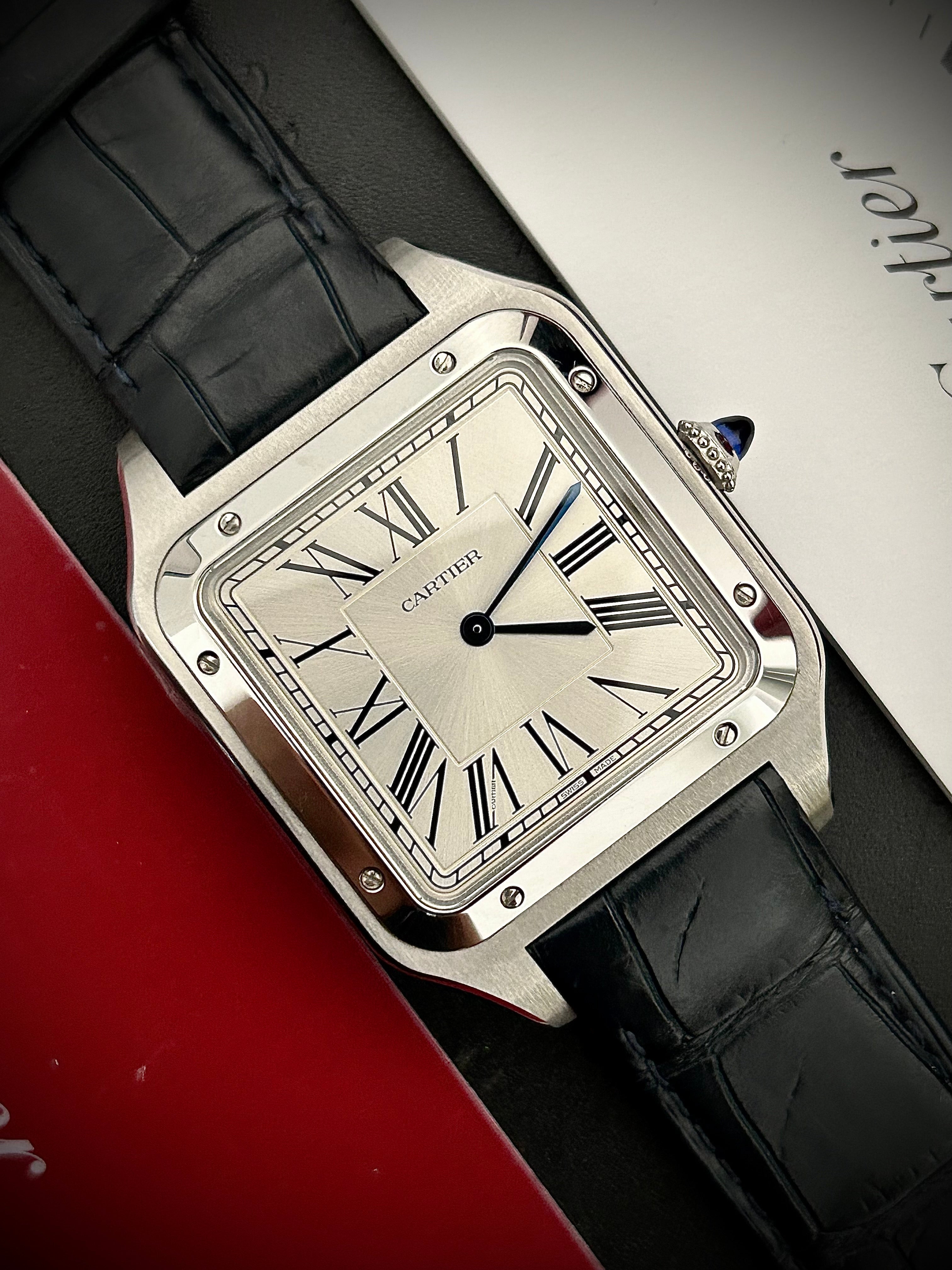 2021 CARTIER SANTOS DUMONT XL, WSSA0032, FULL SET, INC GST