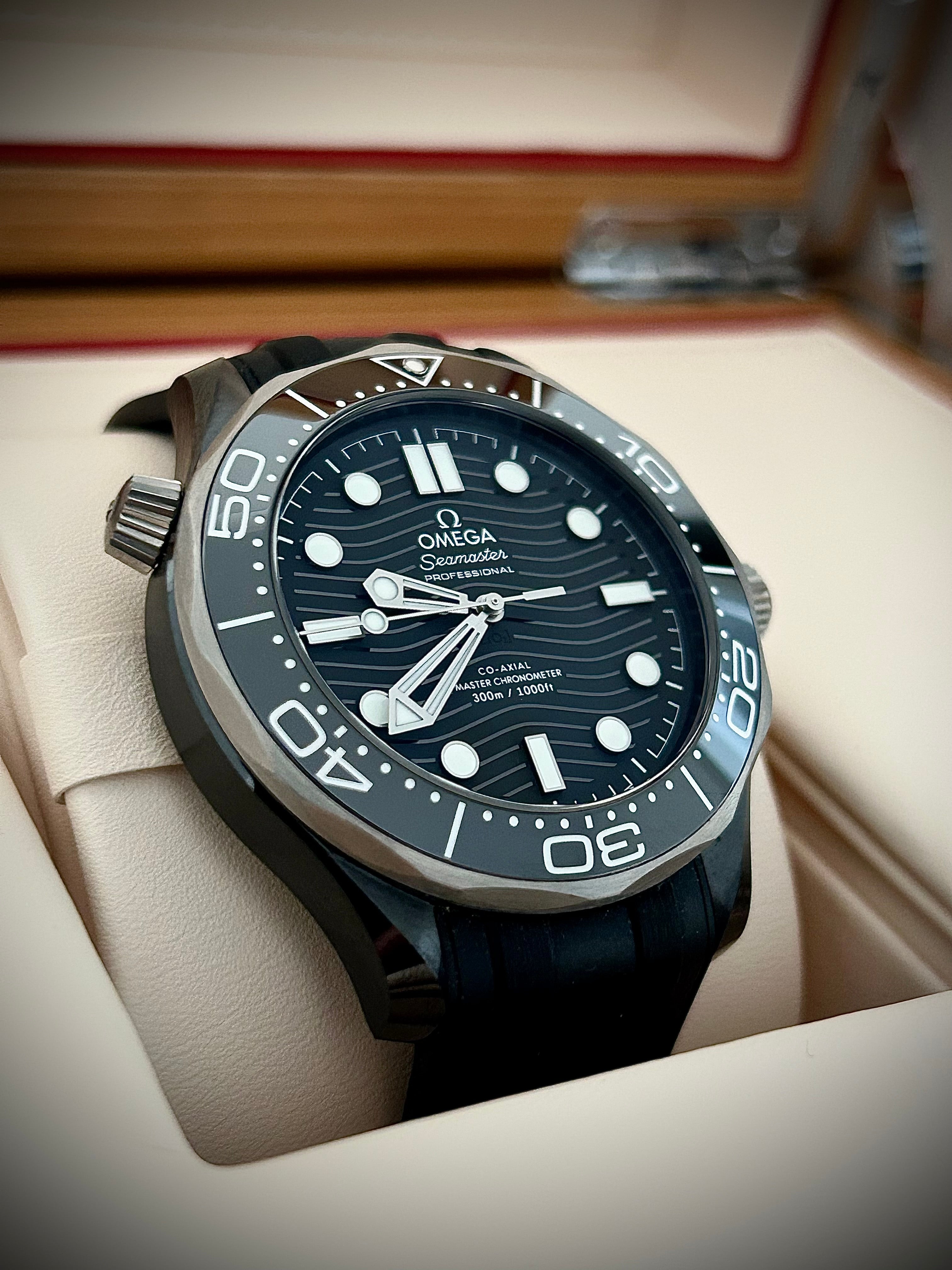 2023 OMEGA SEAMASTER 300 CERAMIC, FULL SET, INC GST