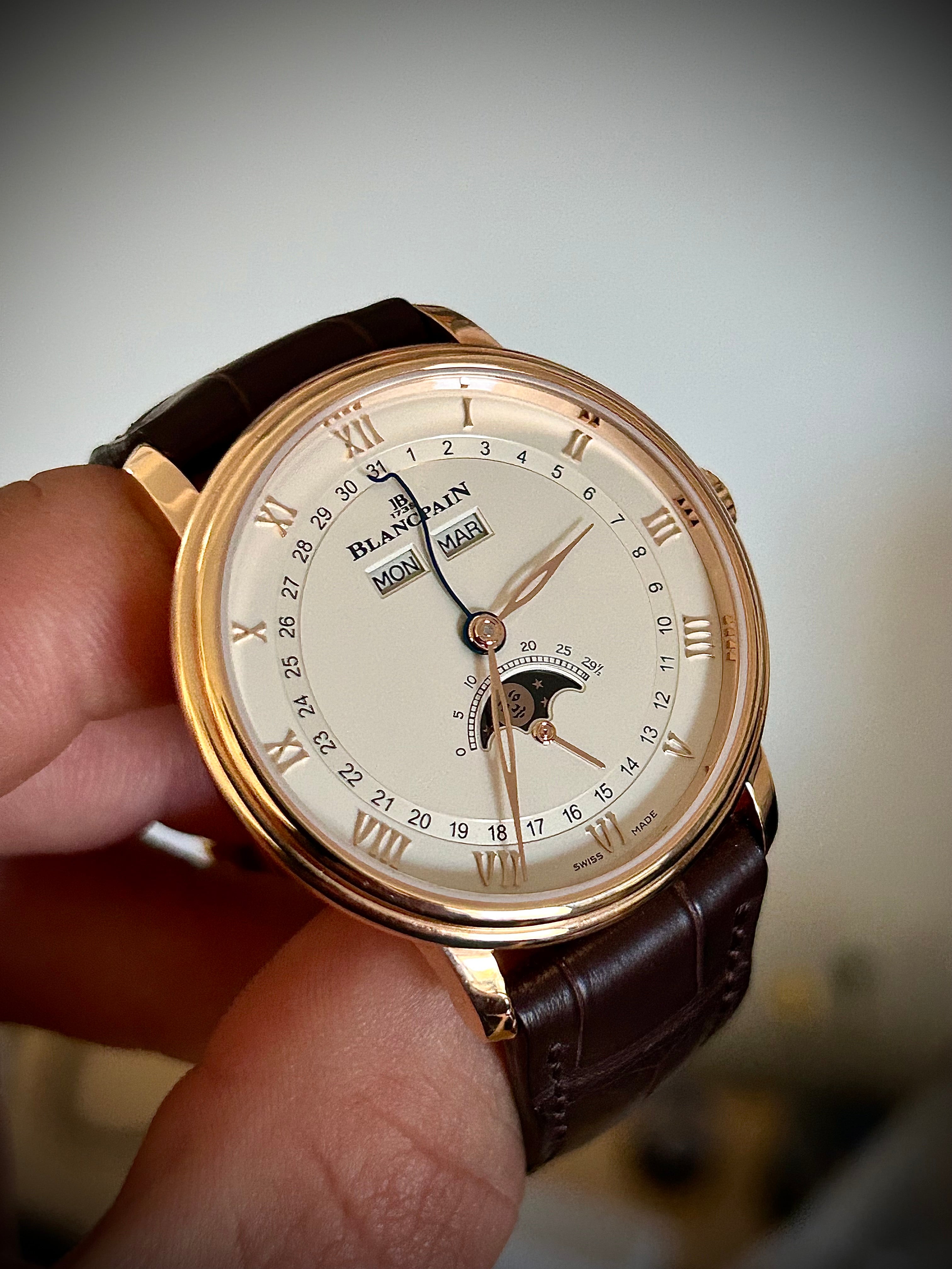 2020 BLANCPAIN VILLERET QUANTÍEME COMPLET, FULLY SERVICED, 6264 3642 55B, FULL SET, INC GST