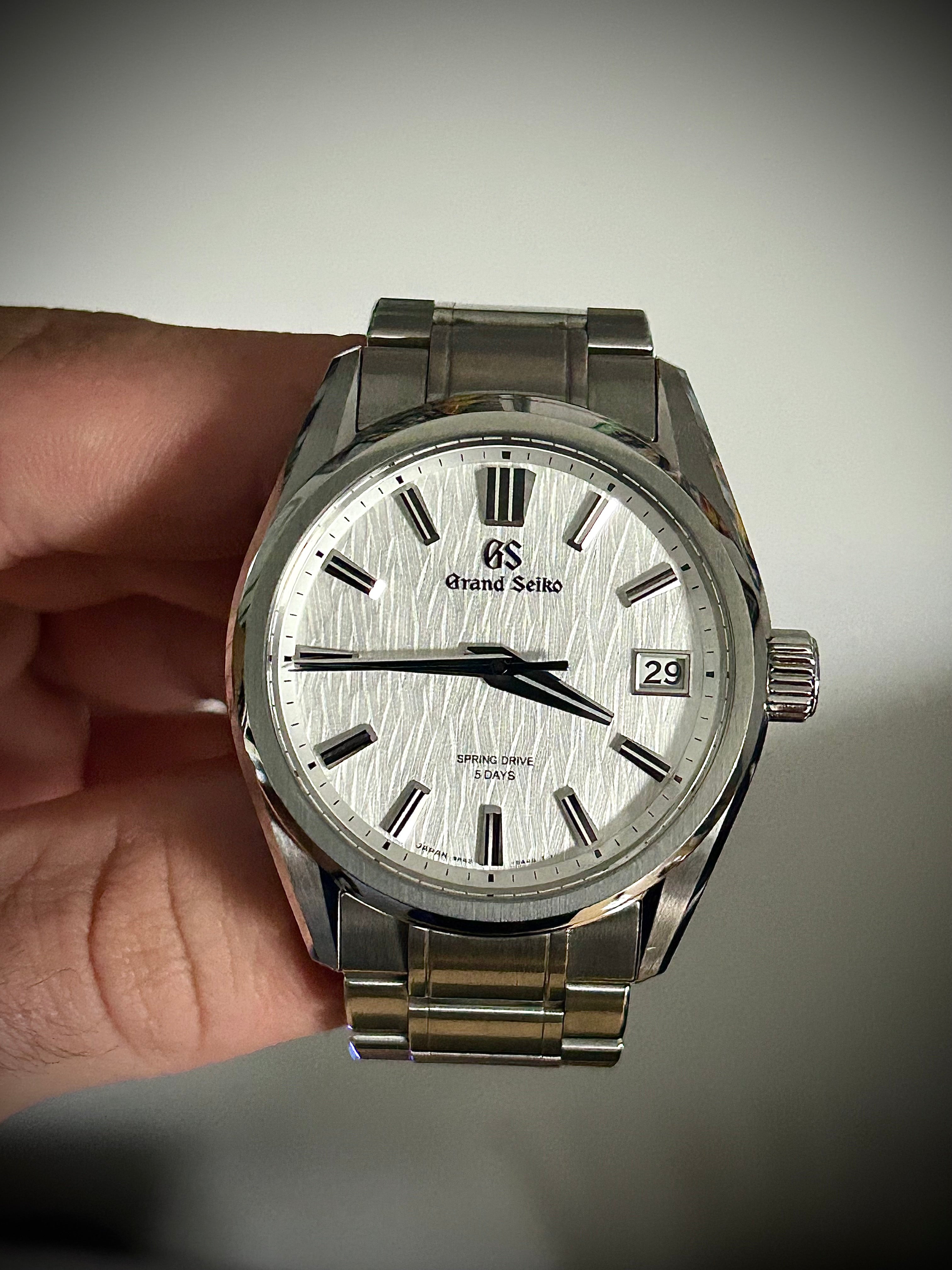 2024 GRAND SEIKO EVOLUTION 9 SPRING DRIVE, WHITE BIRCH, SLGA009, FULL SET, INC GST