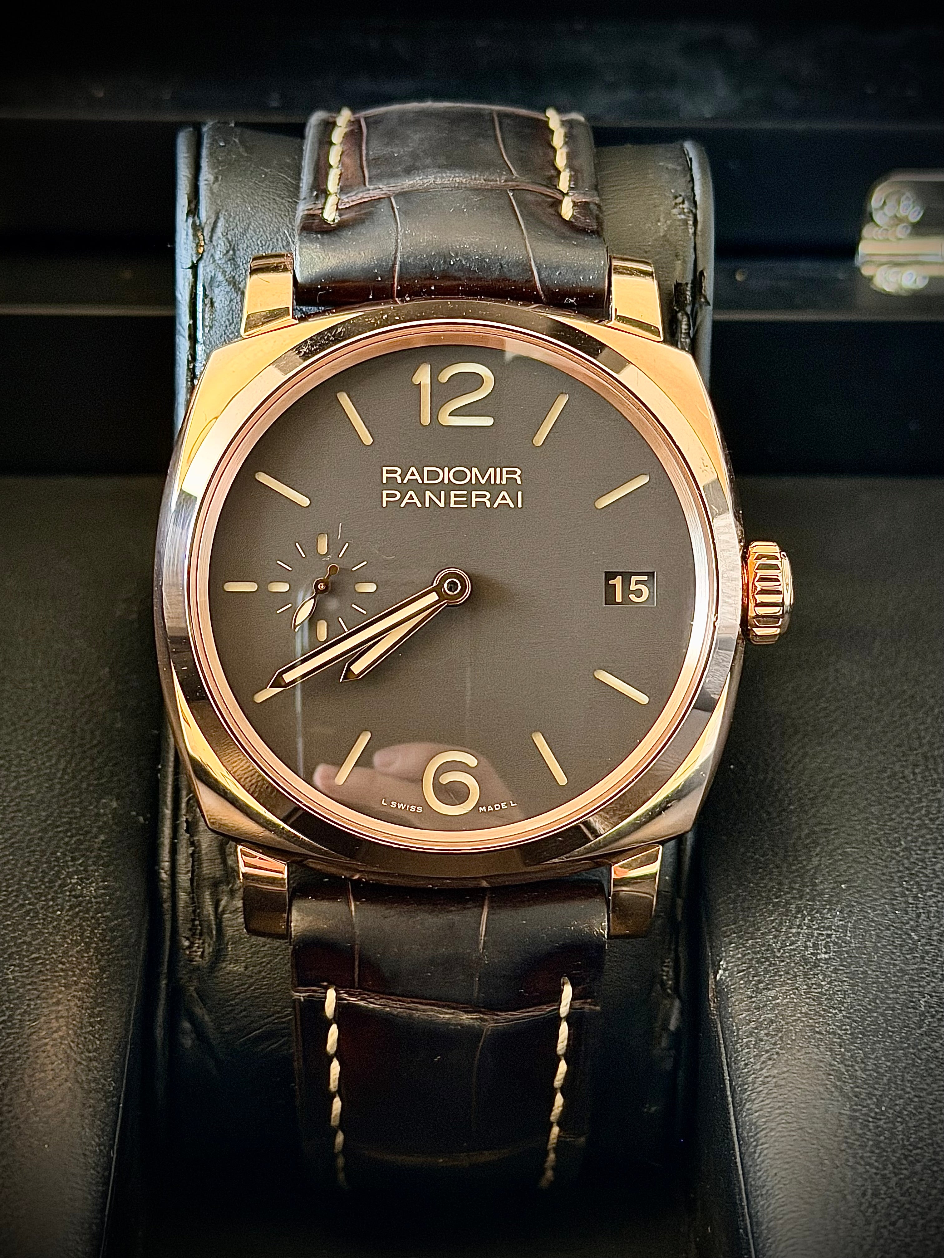 2014 PANERAI RADIOMIR 1940 3 DAYS ROSE GOLD, PAM00515, FULL SET, INC GST