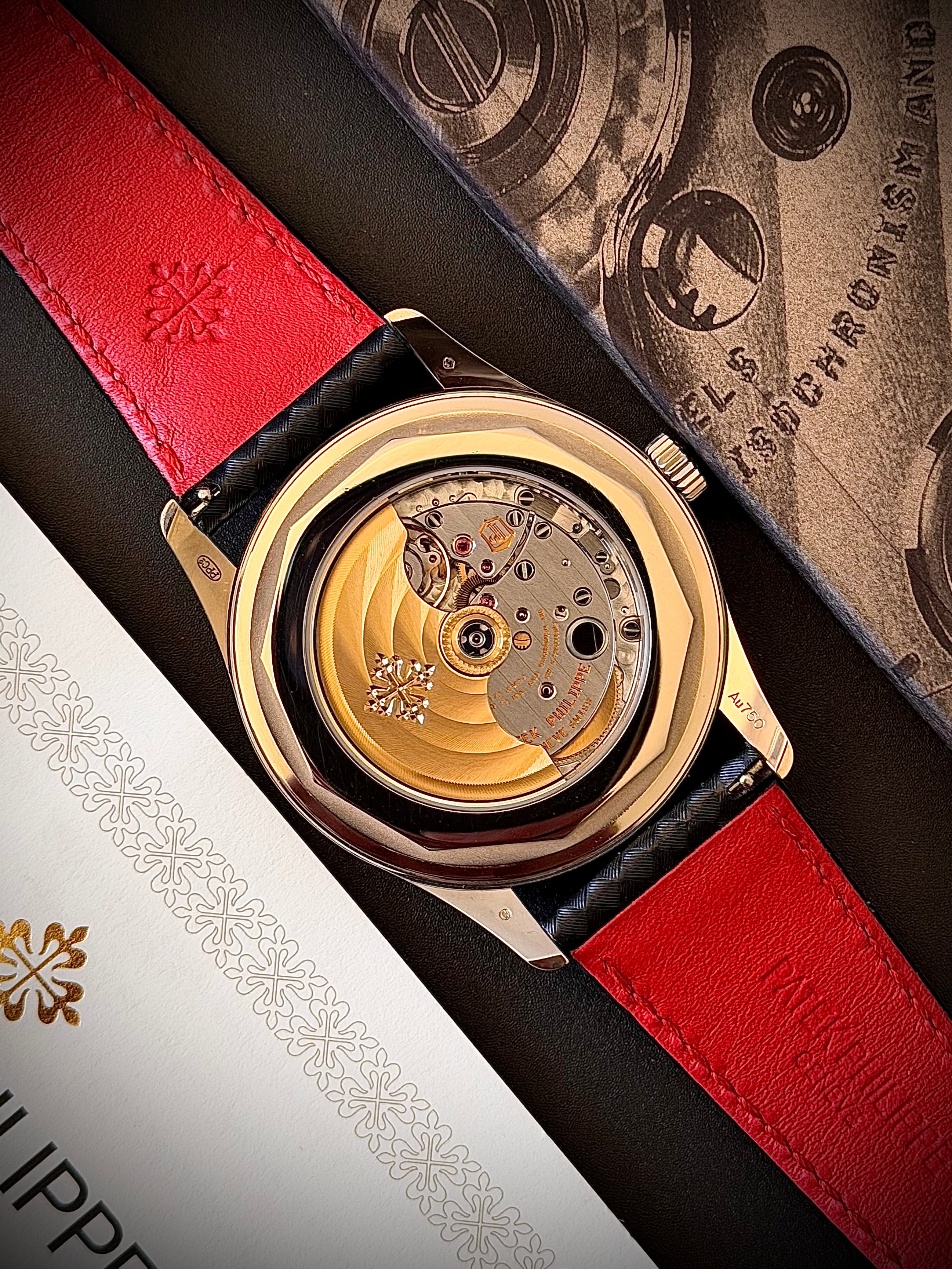 2025 PATEK PHILIPPE CALATRAVA 6007G, BLACK & RED, FULL SET, INC GST
