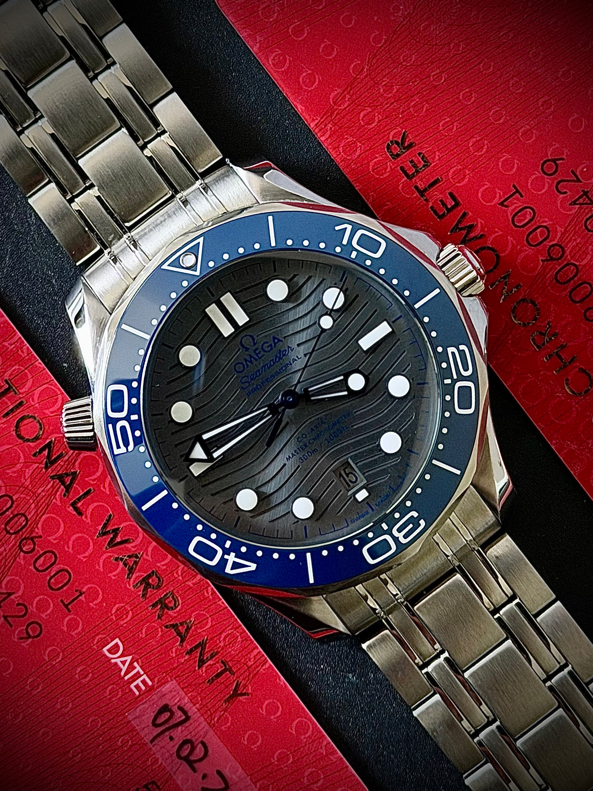 2026 OMEGA SEAMASTER DIVER 300M, 210.30.42.20.06.001, GREY DIAL, STEEL BRACELET, INC GST