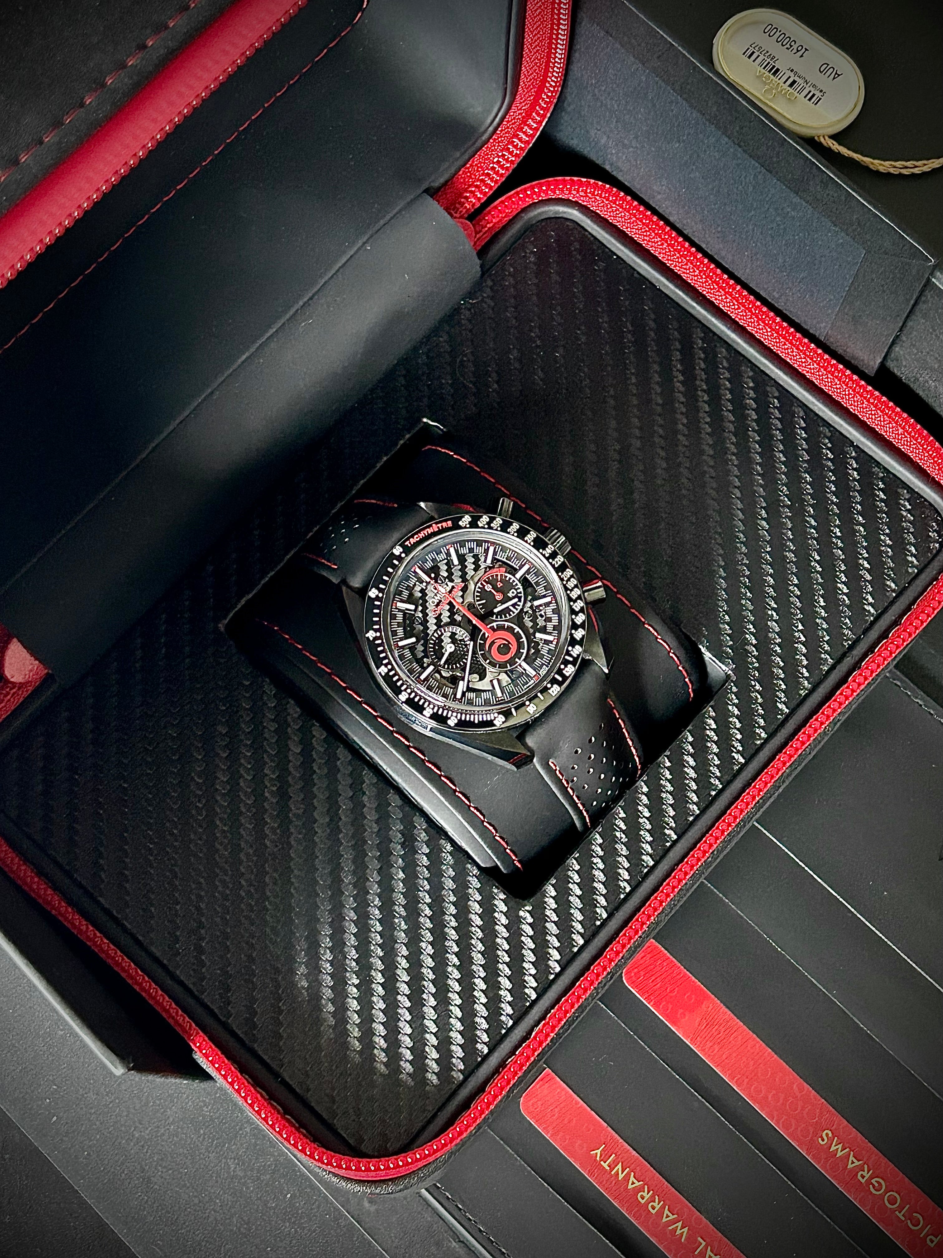 2021 OMEGA SPEEDMASTER DARK SIDE OF THE MOON, TEAM ALINGHI, FULL SET, INC GST