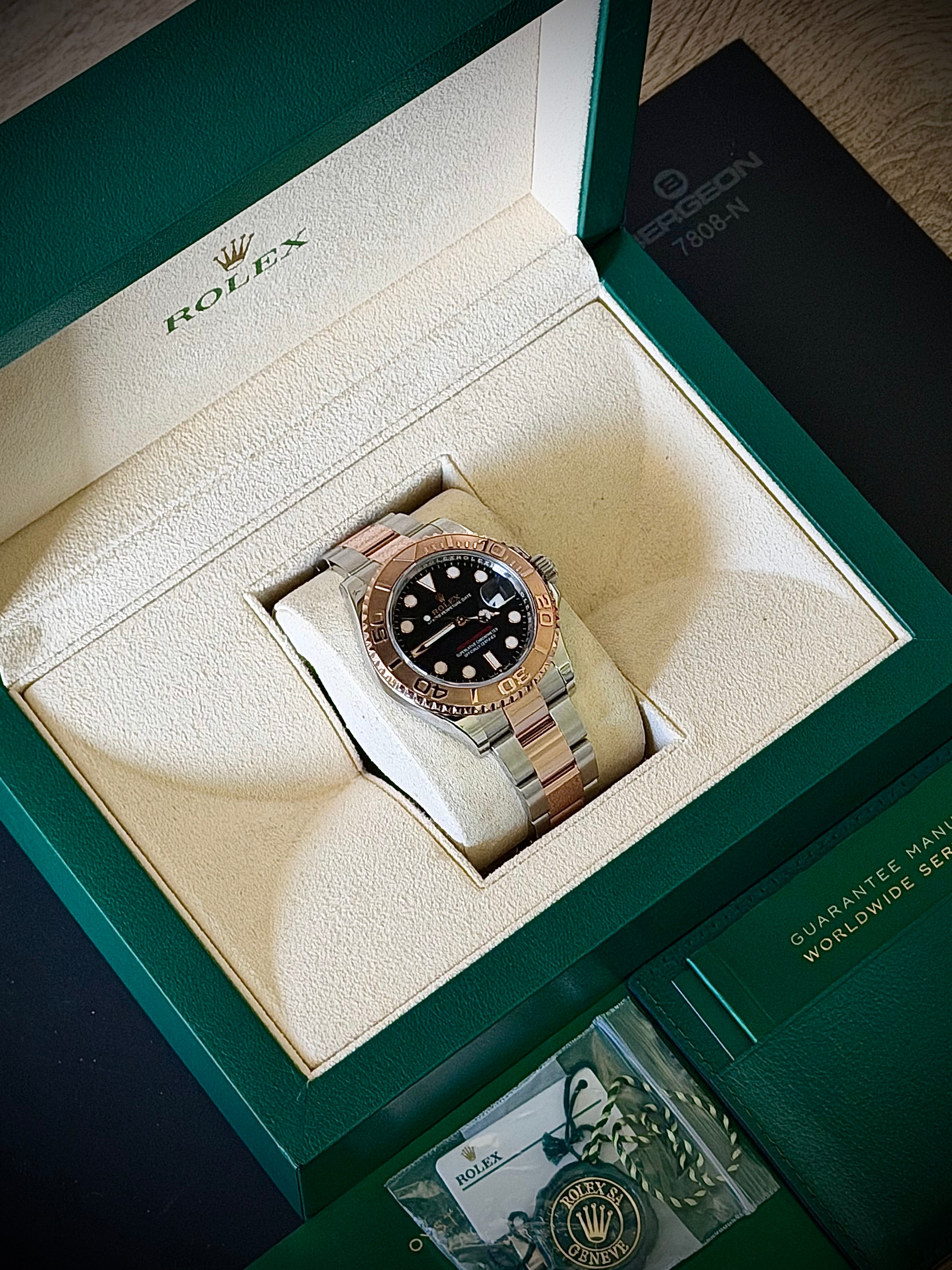 2022 ROLEX YACHT-MASTER 40, 126621, BLACK DIAL, BOX & PAPERS, INC GST