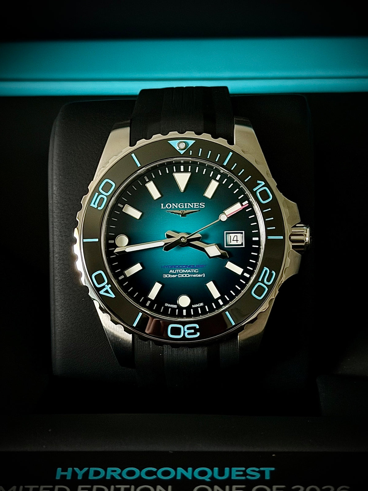 2026 LONGINES HYDROCONQUEST COMMONWEALTH GAMES LIMITED EDITION, L3.788.4.09.9, 42MM, AS NEW, FULL SET, INC GST