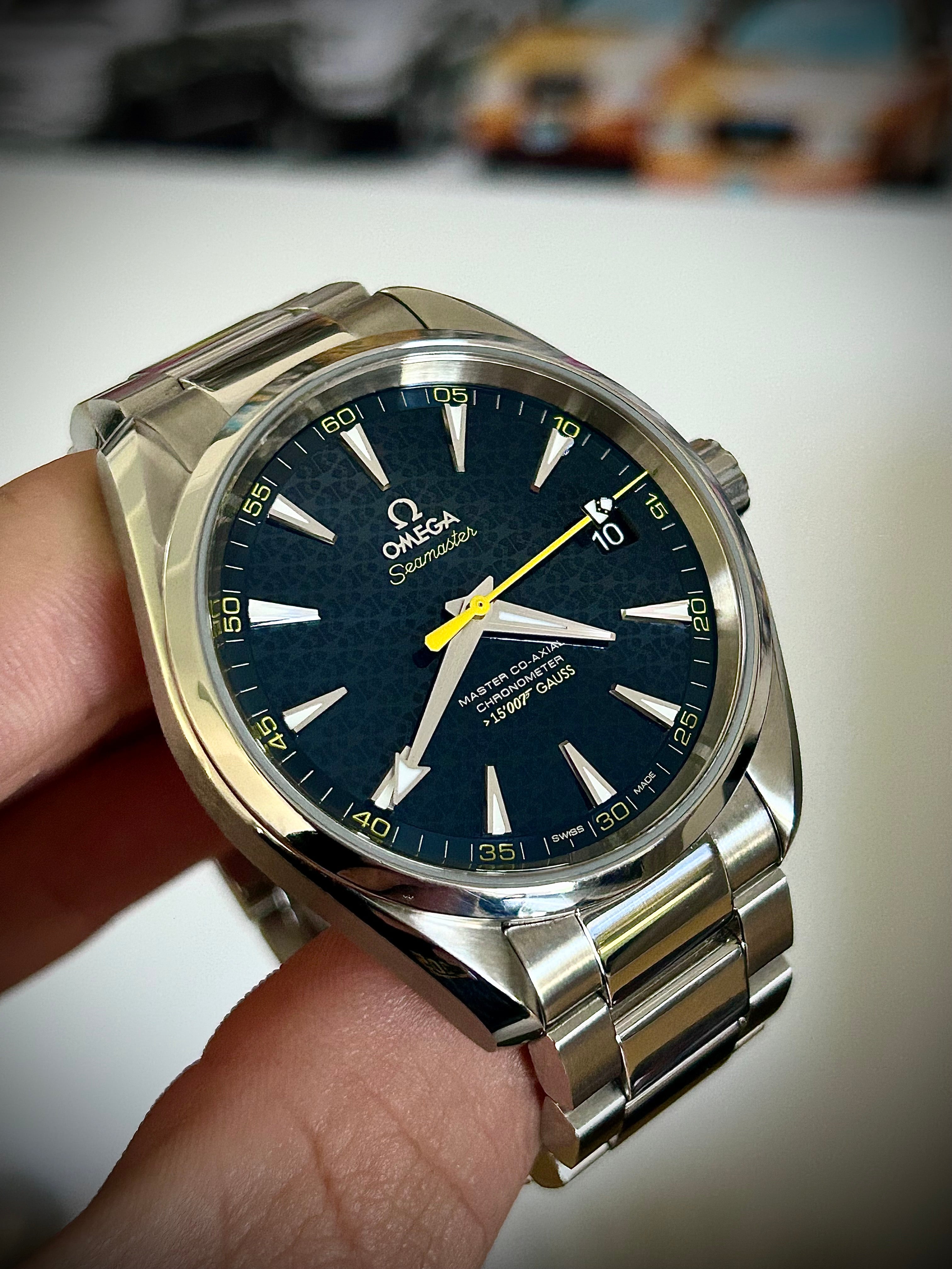 2016 OMEGA SEAMASTER AQUA TERRA, JAMES BOND 007 “SPECTRE”, FULL SET, INC GST