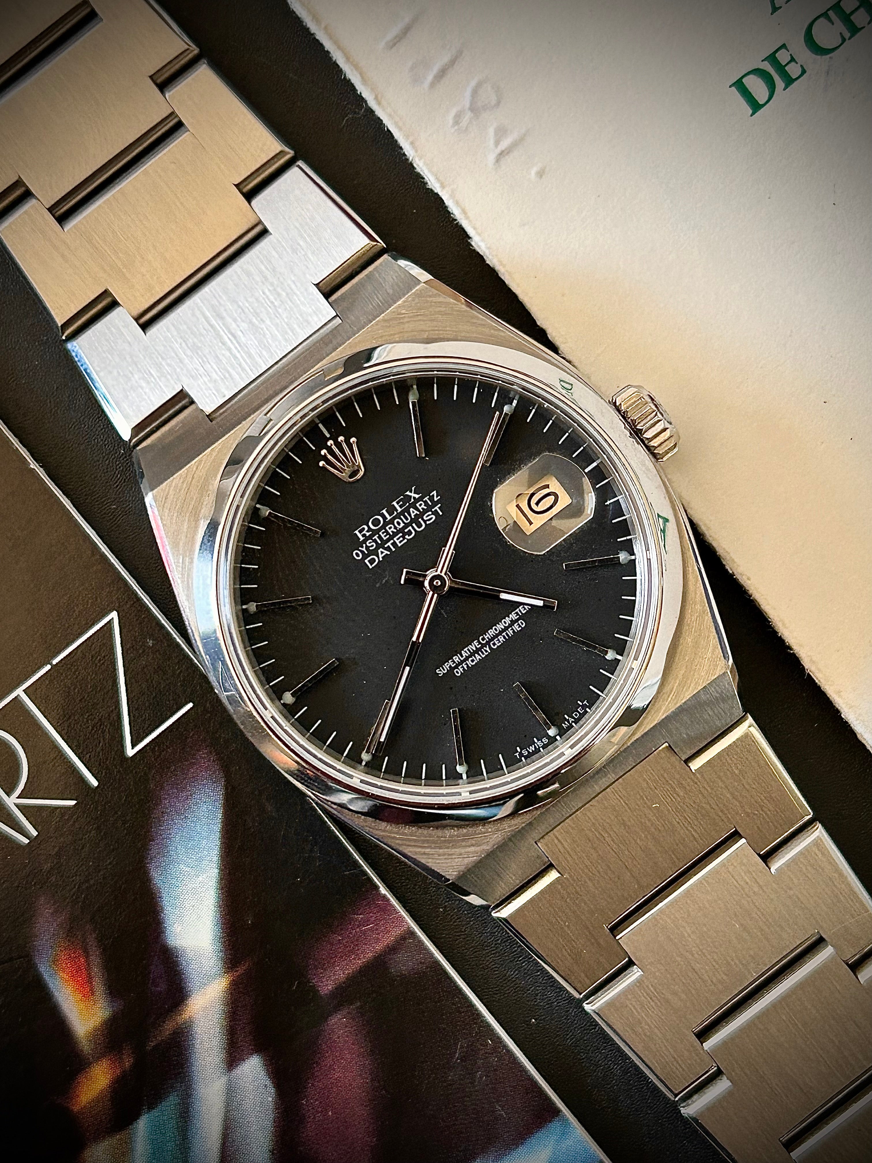 1984 ROLEX OYSTERQUARTZ, 17000, FULL SET, INC GST