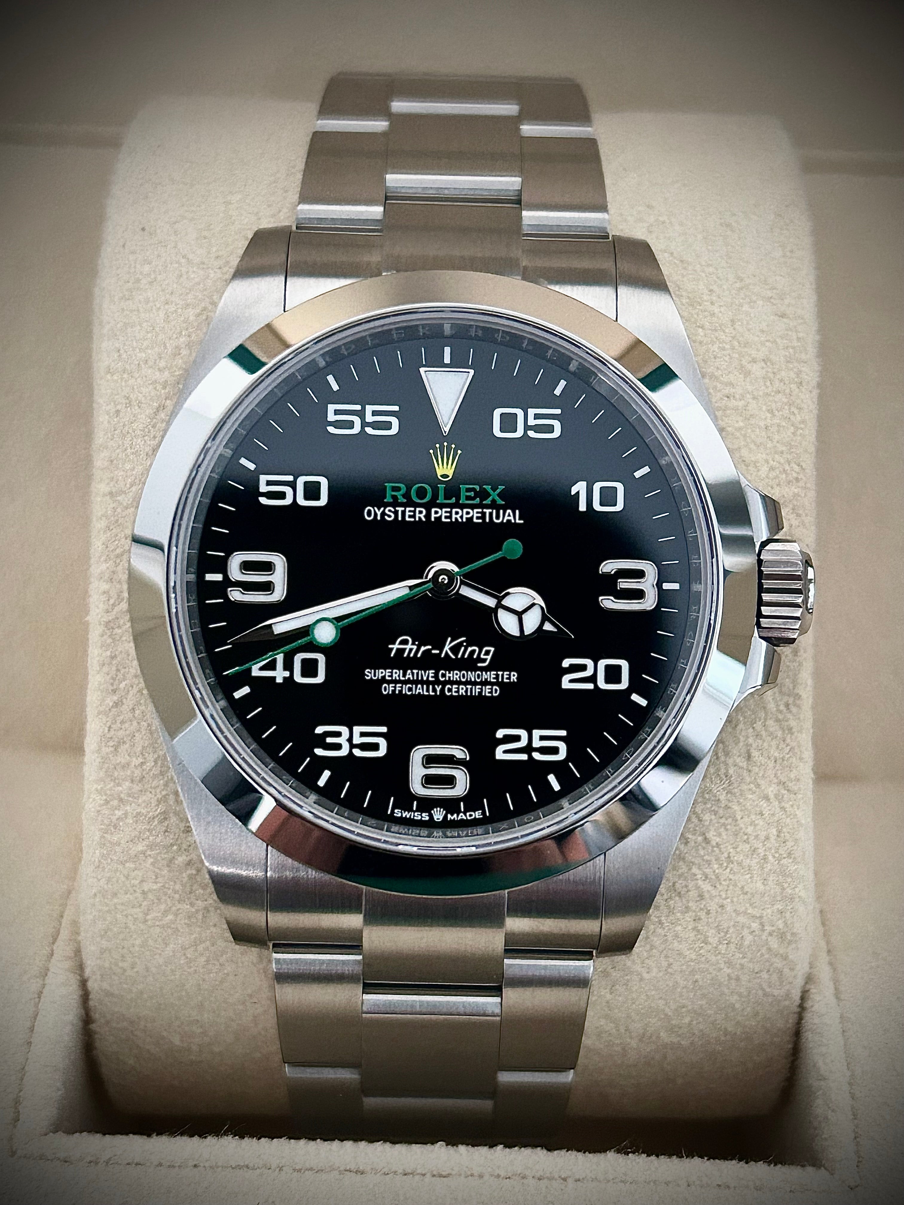 2023 ROLEX AIR KING, 126900, FULL SET, INC GST