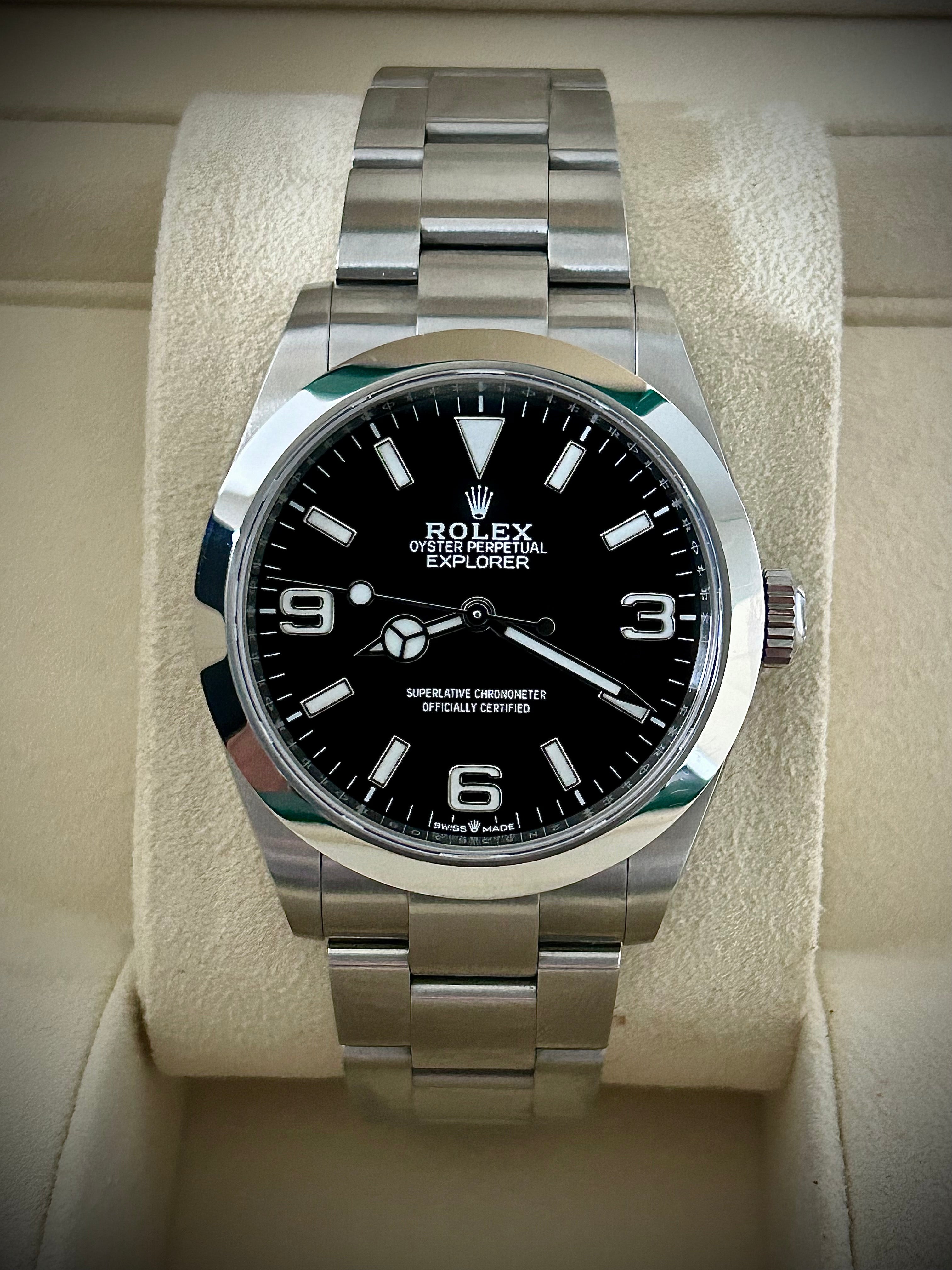 2024 ROLEX EXPLORER 40, 224270, FULL SET, INC GST
