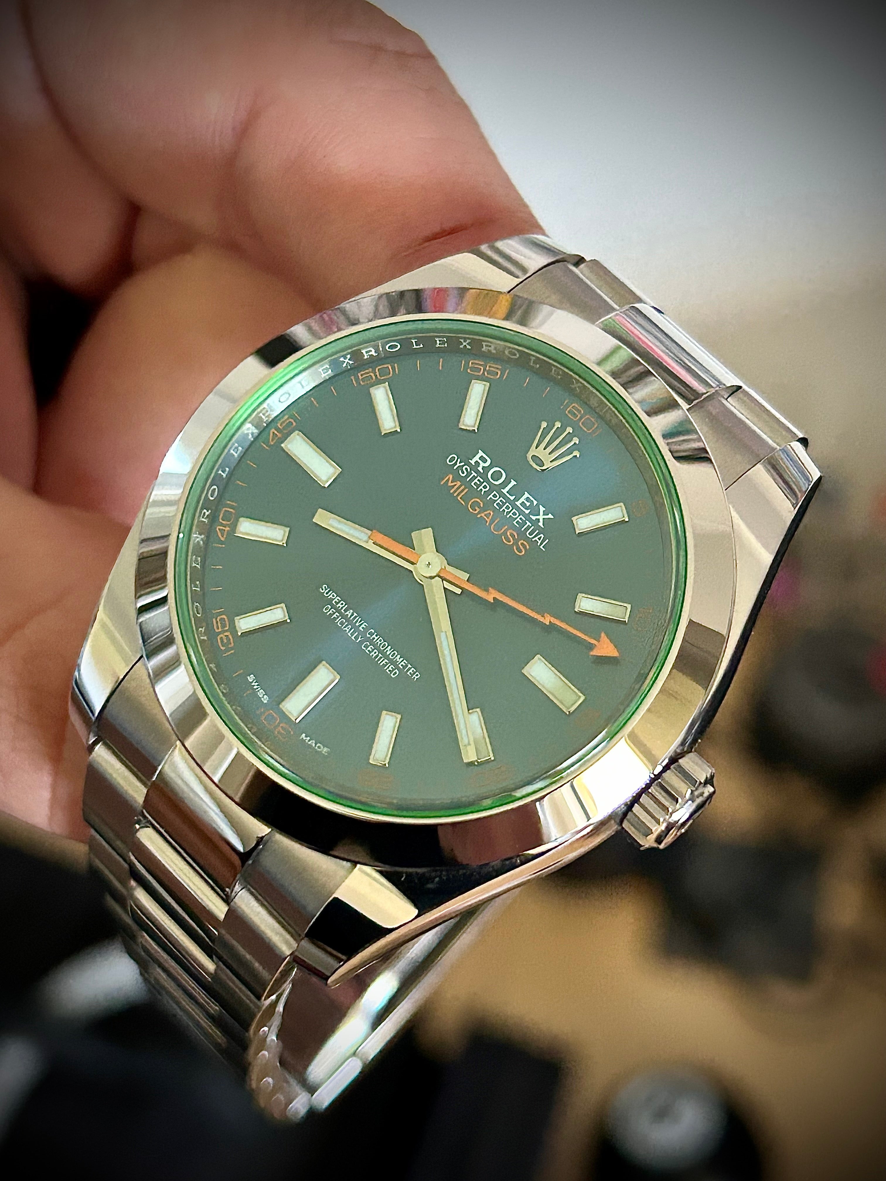 2022 ROLEX MILGAUSS, 116400GV, FULL SET, INC GST
