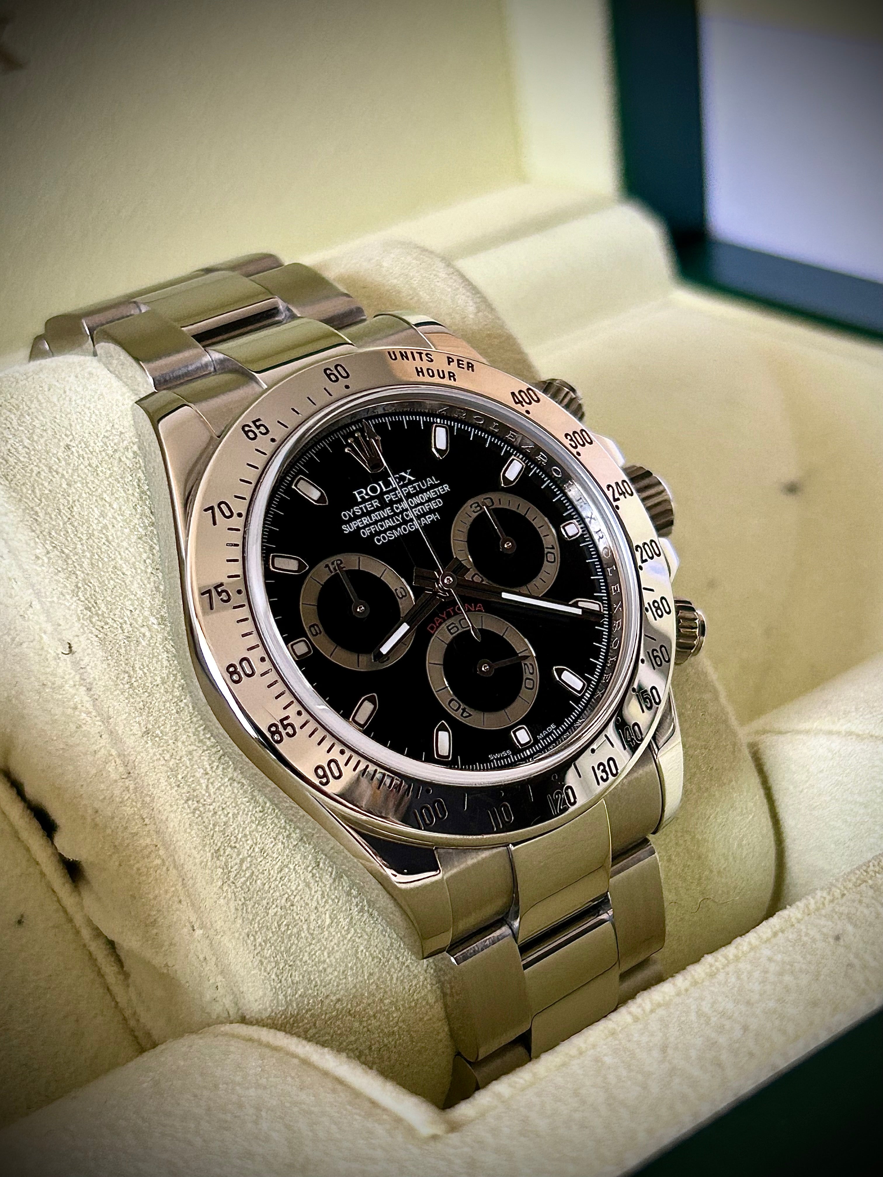 2009 ROLEX DAYTONA 116520, BOX AND PAPERS, INC GST