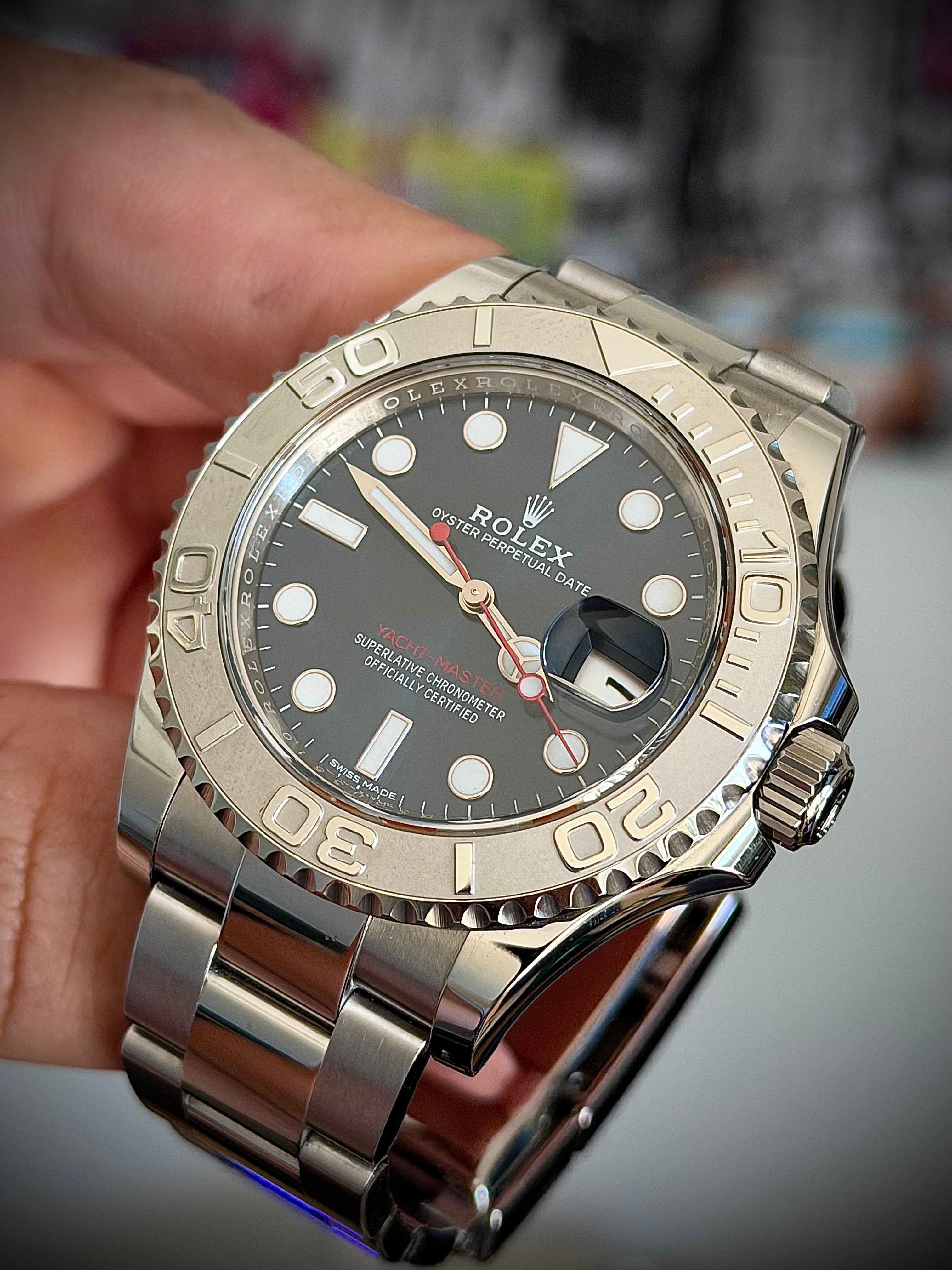 2018 ROLEX YACHT-MASTER 40, BLUE DIAL, 116622, FULL SET, INC GST